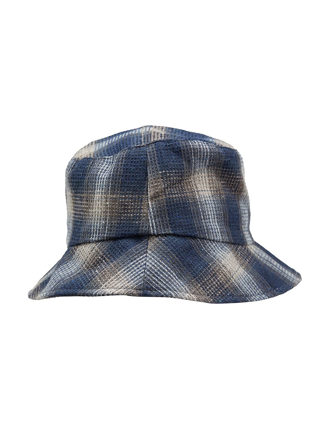 

DeFacto Women Navy Blue & Brown Checked Bucket Hat