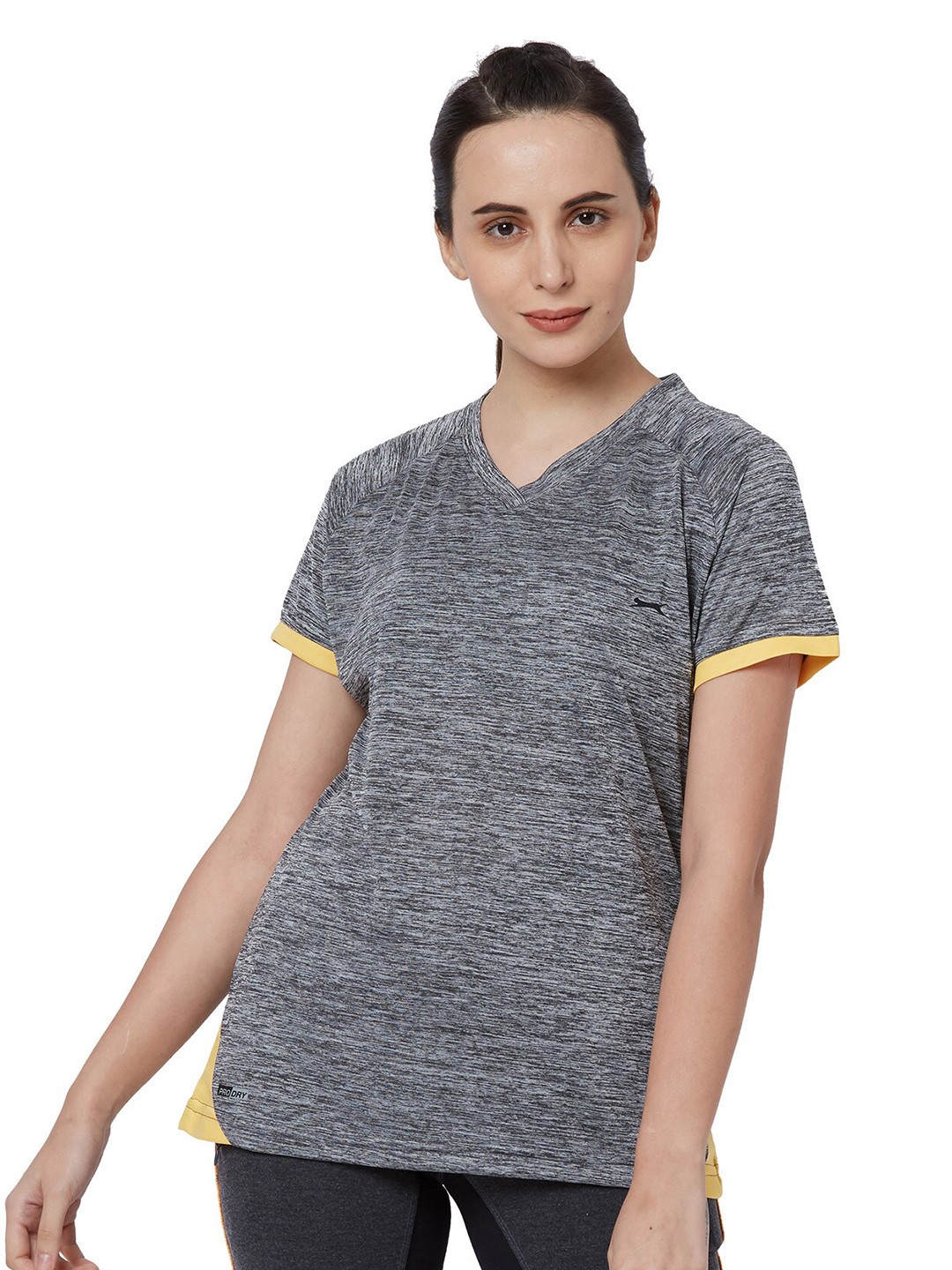 

Black Panther Women Grey V-Neck T-shirt