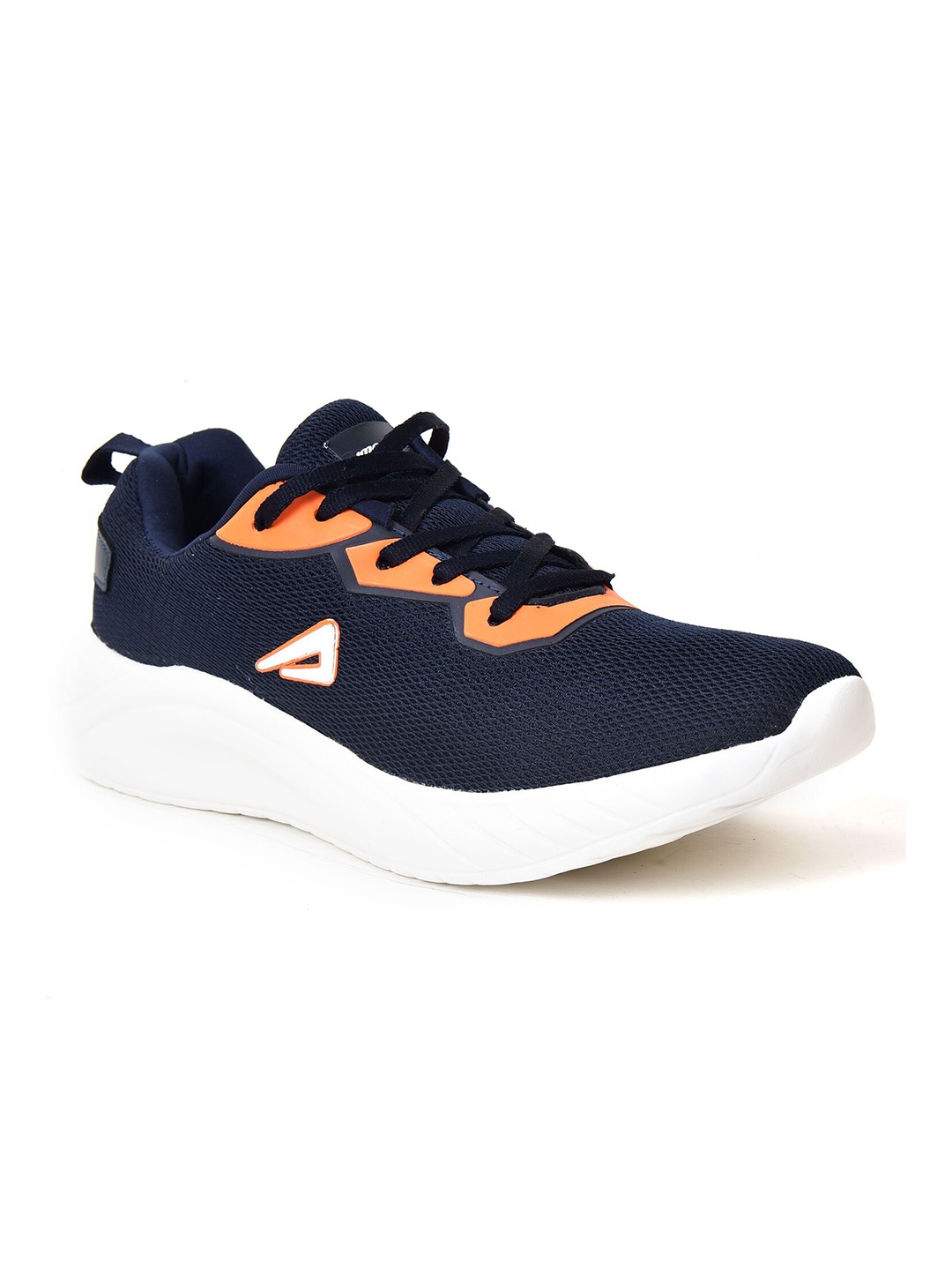 

IMPAKTO Men Navy Blue Mesh Non-Marking Running Shoes
