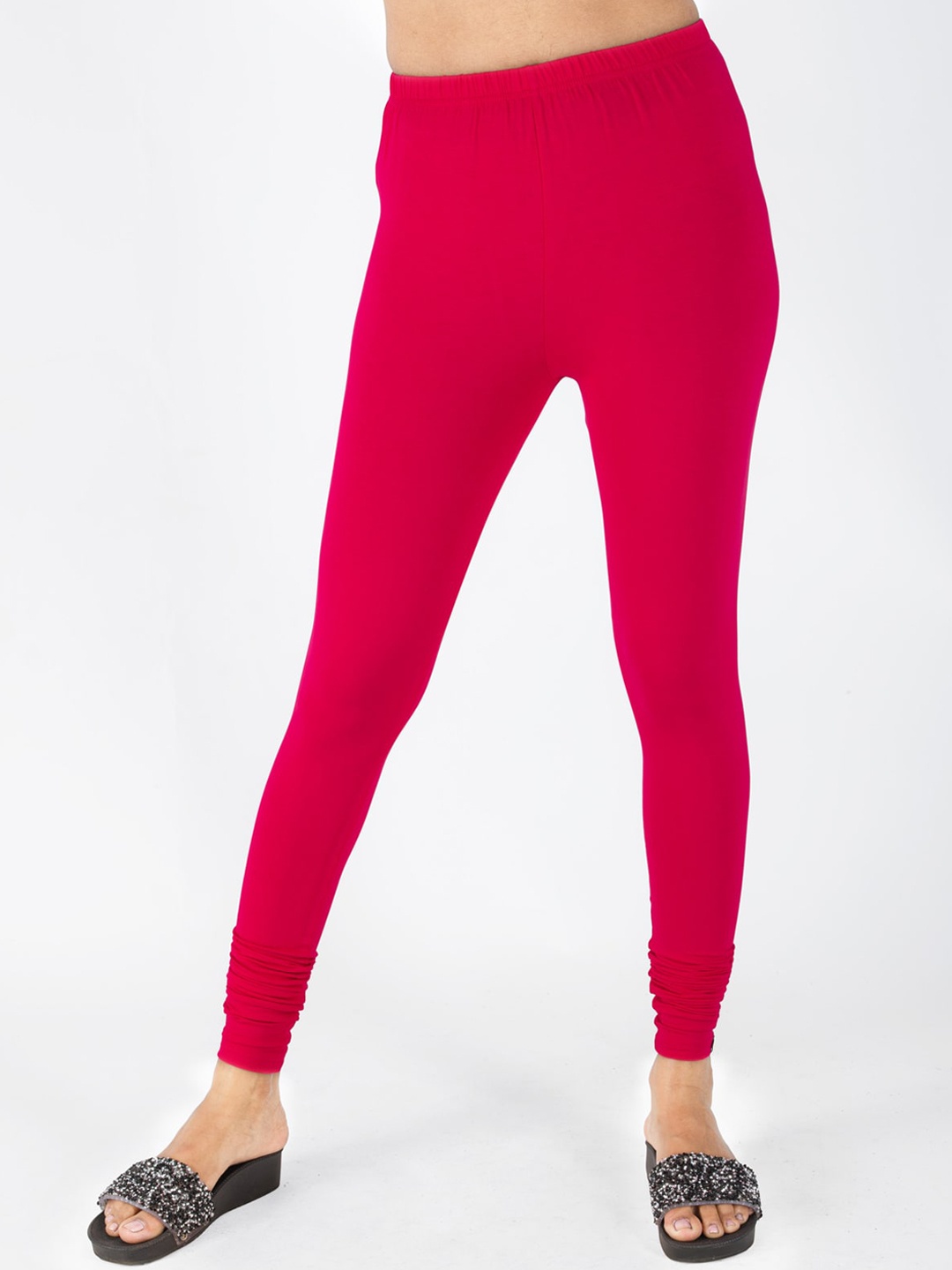 

indian flower Women Red Churidar Length Leggings
