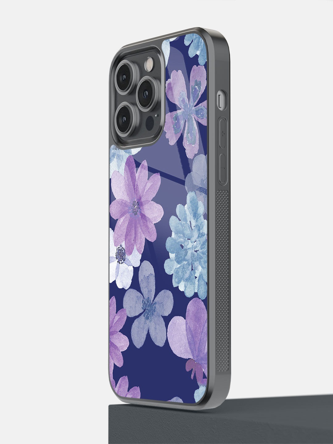 

macmerise Black Iris Printed iPhone 14 Pro Max Bumper Case