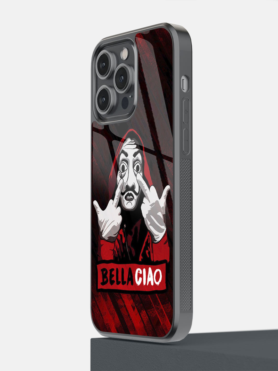 

macmerise Red & White Bella Ciao Printed iPhone 14 Pro Max Bumper Case