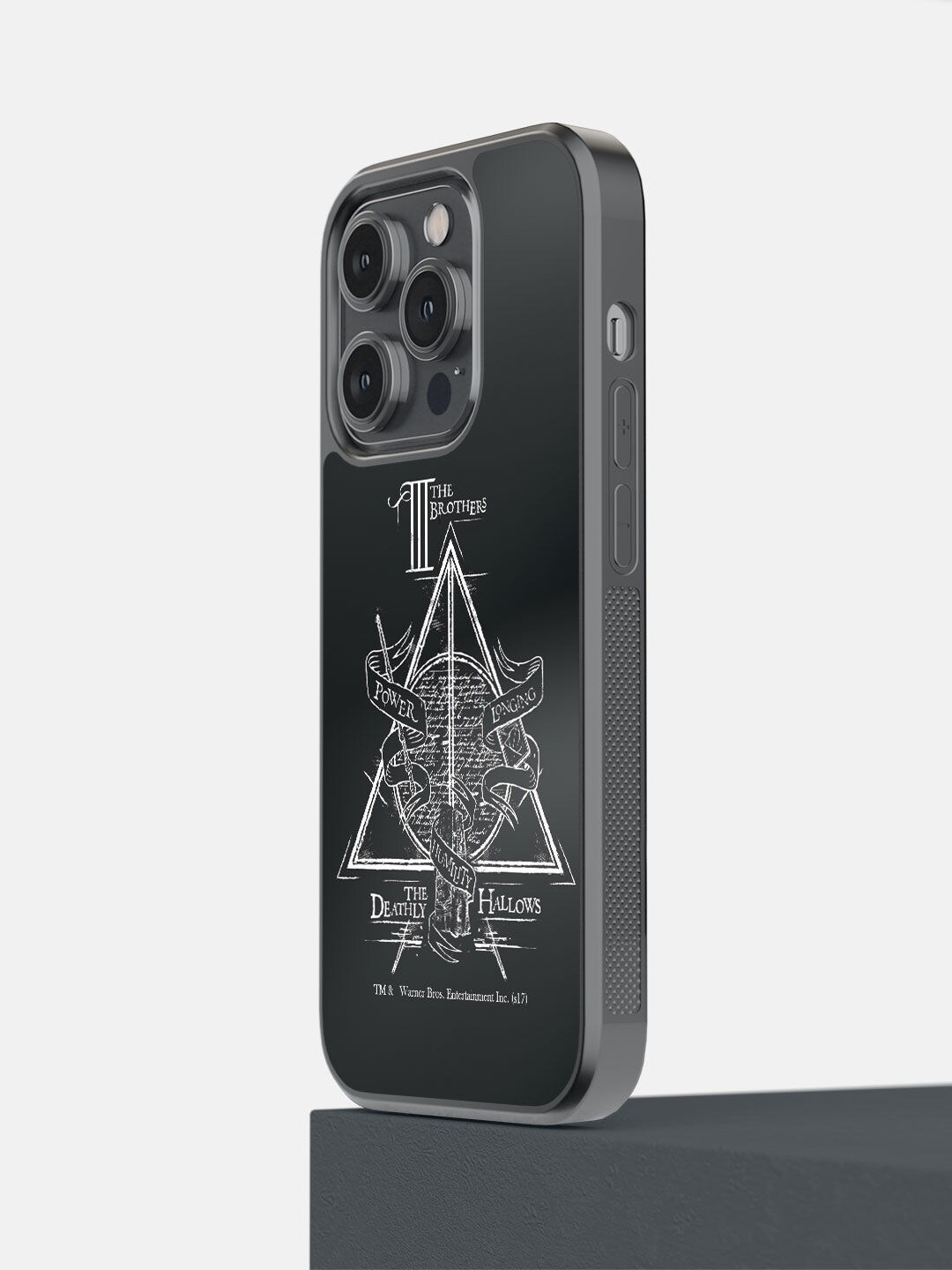 

macmerise Black & White The Deathly Hallows iPhone 14 Pro Bumper Back Case