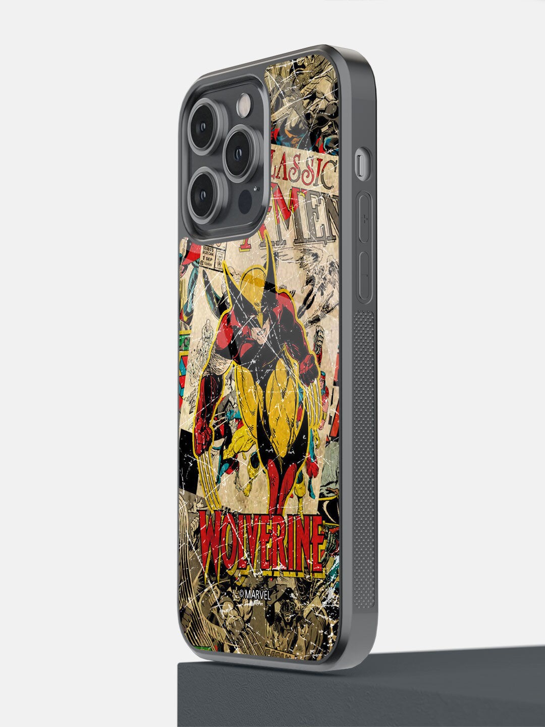 

macmerise Red Printed Comic Wolverine iPhone 14 Pro Max Bumper Phone Back Case