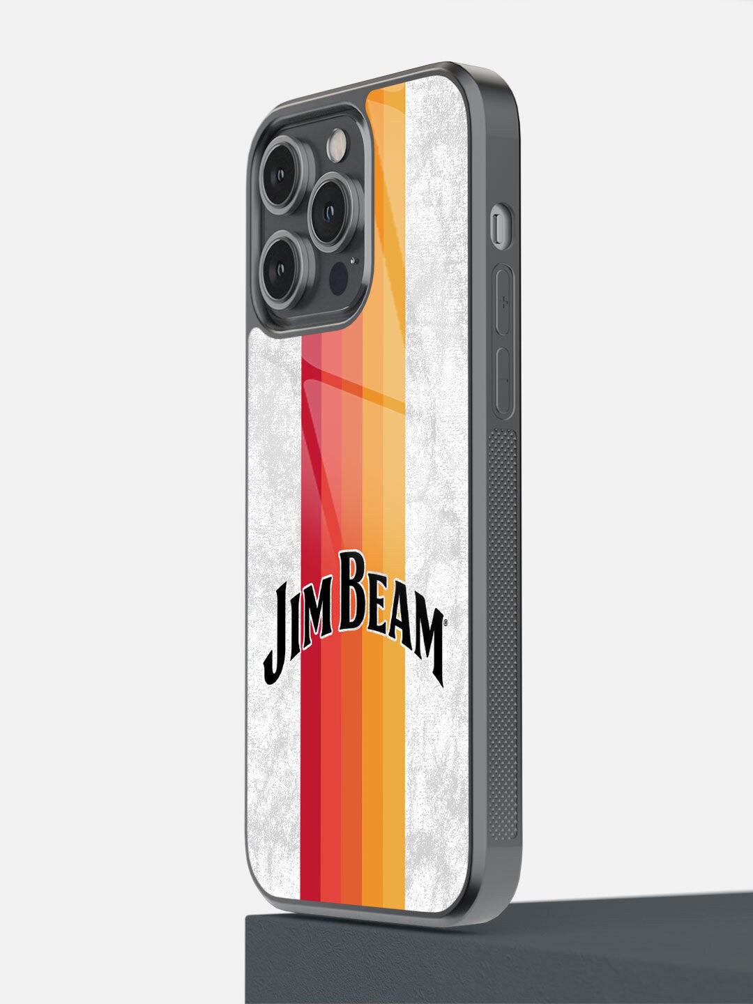 

macmerise Black & White Jim Beam Sun rays Stripes Printed iPhone 14 Pro Max Bumper Case