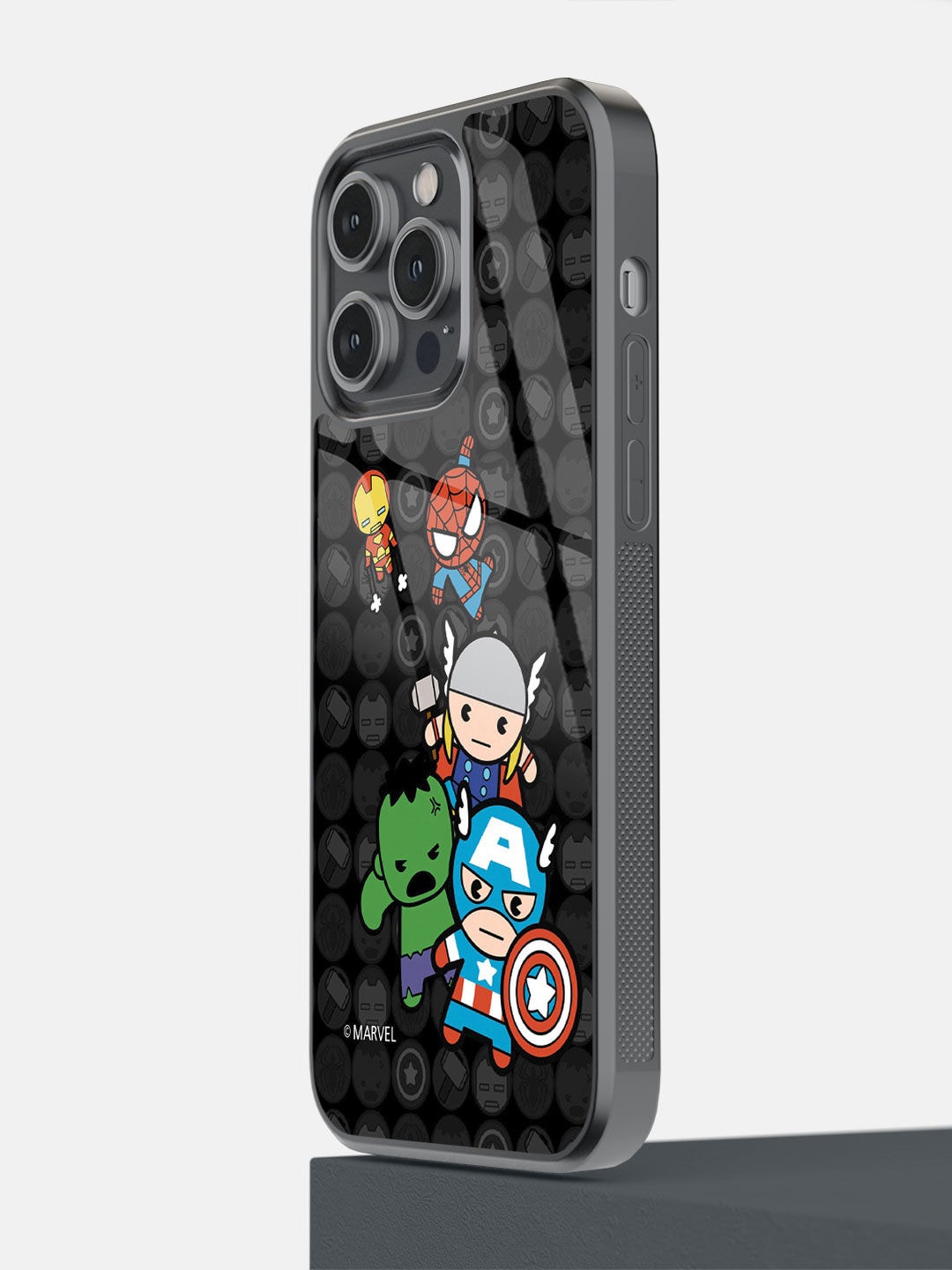 

macmerise Black & Green Printed Kawaii Art Marvel Comics iPhone 14 Pro Max Bumper Case