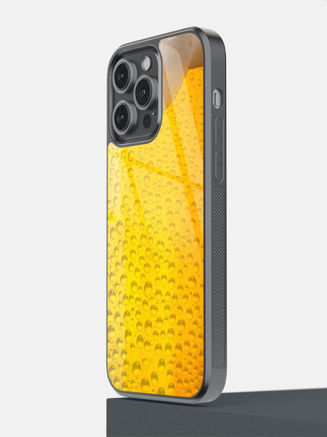 

macmerise Black & yellow Chug It Printed iPhone 14 Pro Max Bumper Case
