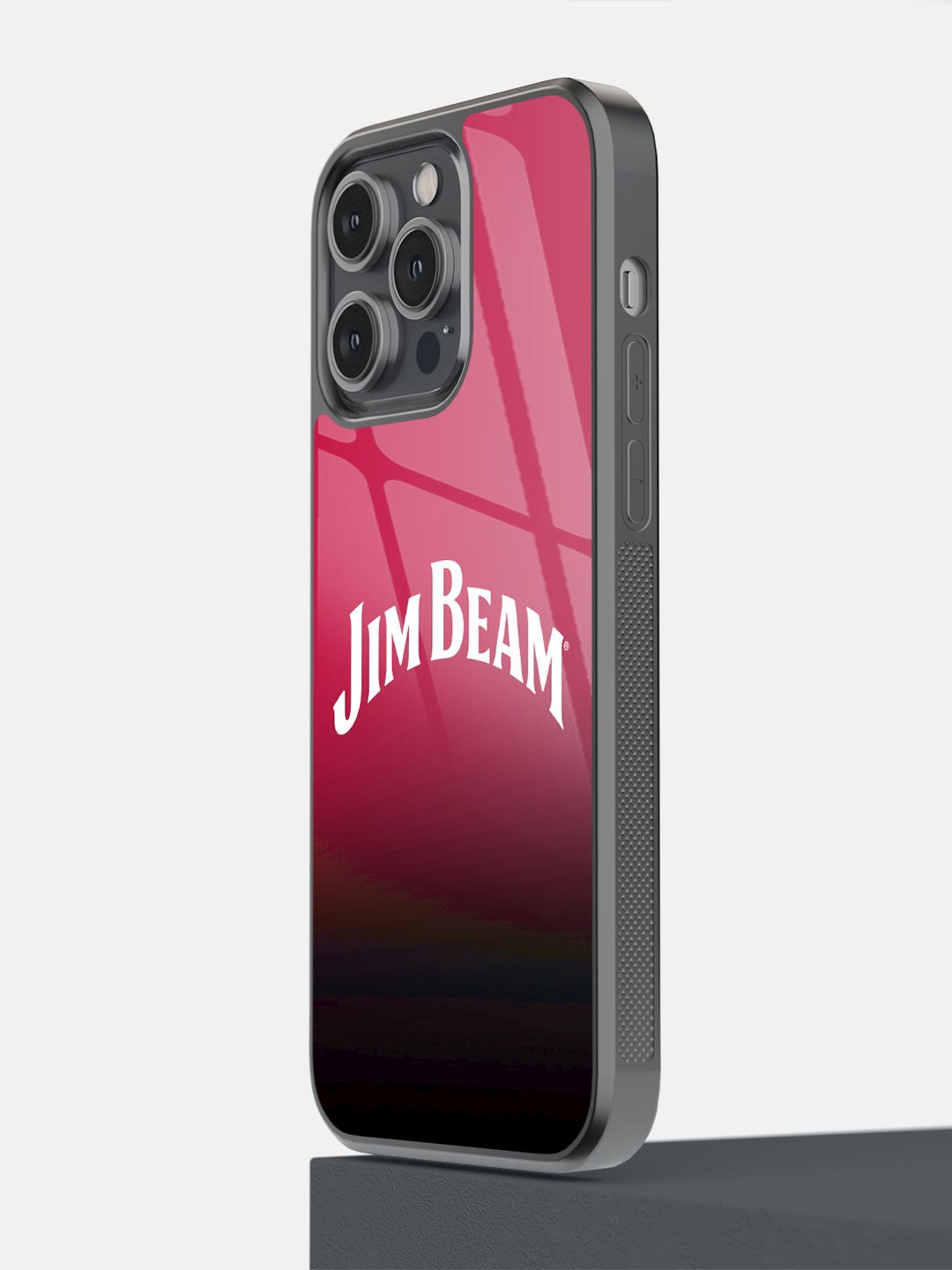 

macmerise Red & Black Jim Beam iPhone 14 Pro Max Bumper Back Case