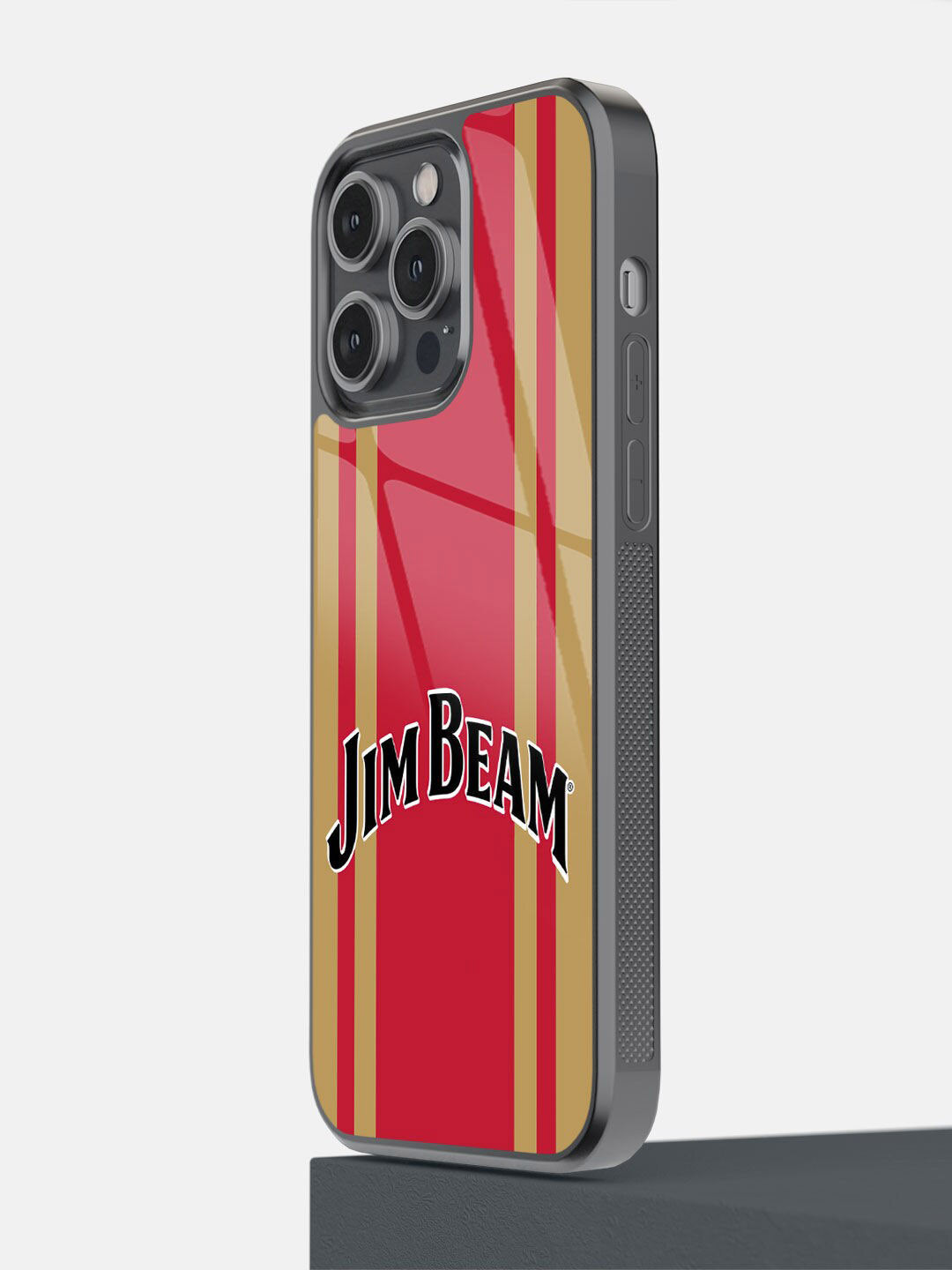 

macmerise Red Jim Beam Shadow Printed iPhone 14 Pro Max Bumper Case