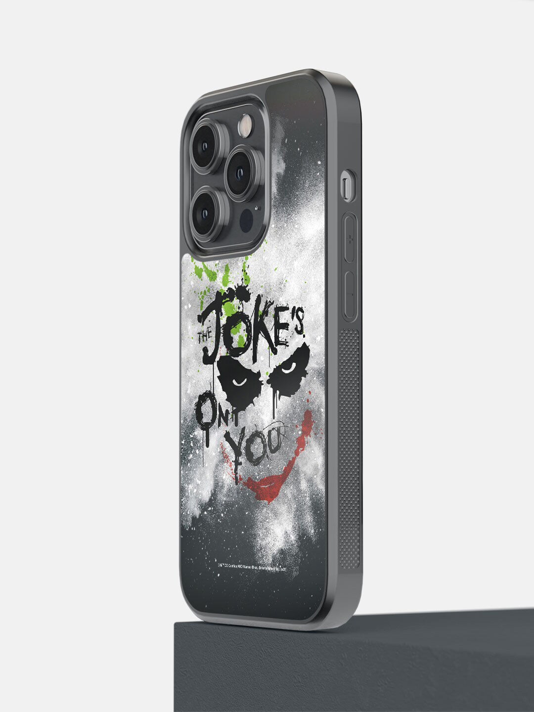 

macmerise Grey & Red The Jokes On You iPhone 14 Pro Bumper Back Case