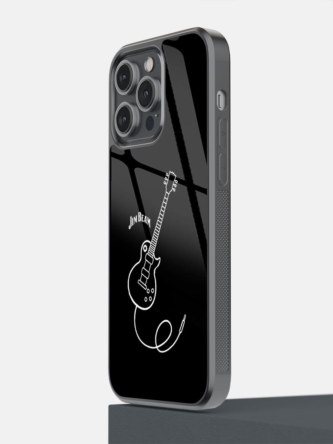 

macmerise Black & White Jim Beam Rock On Printed iPhone 14 Pro Max Bumper Case