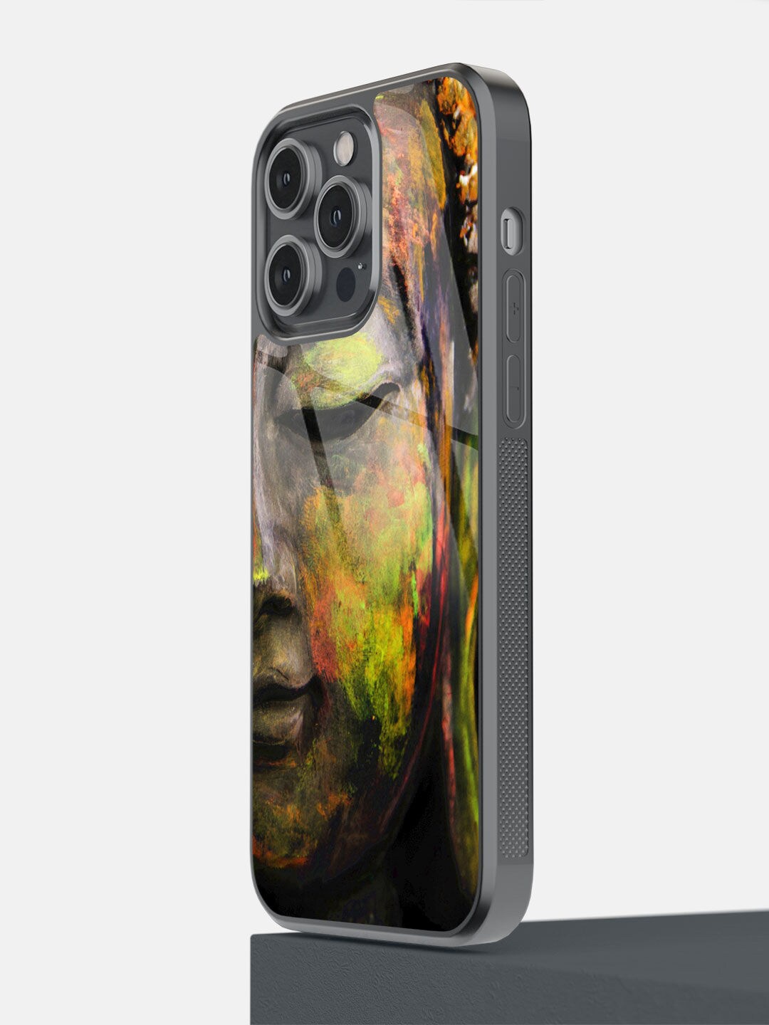 

macmerise Black Buddha Art Printed iPhone 14 Pro Max Bumper Case