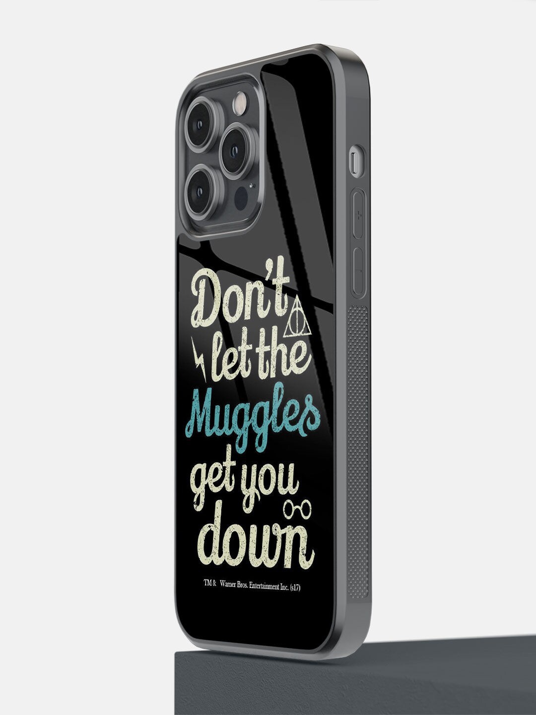 

macmerise Black Muggle Theory Printed iPhone 14 Pro Max Bumper Case