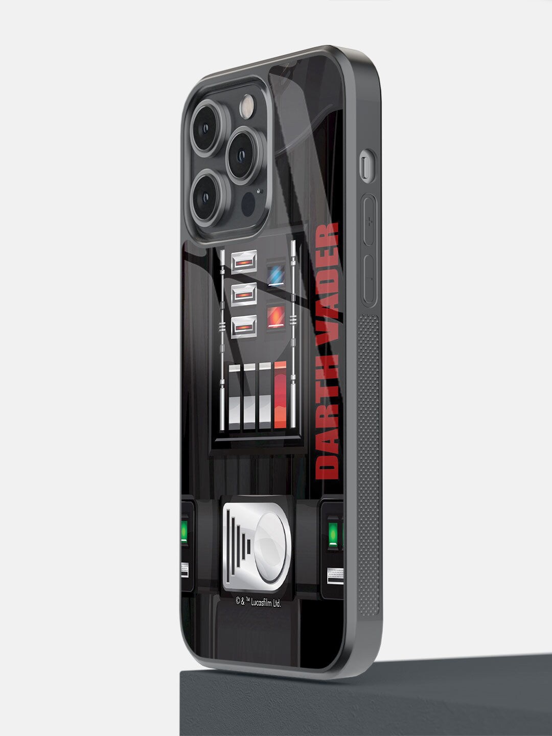 

macmerise Red & Black Attire Vader Printed iPhone 14 Bumper Case