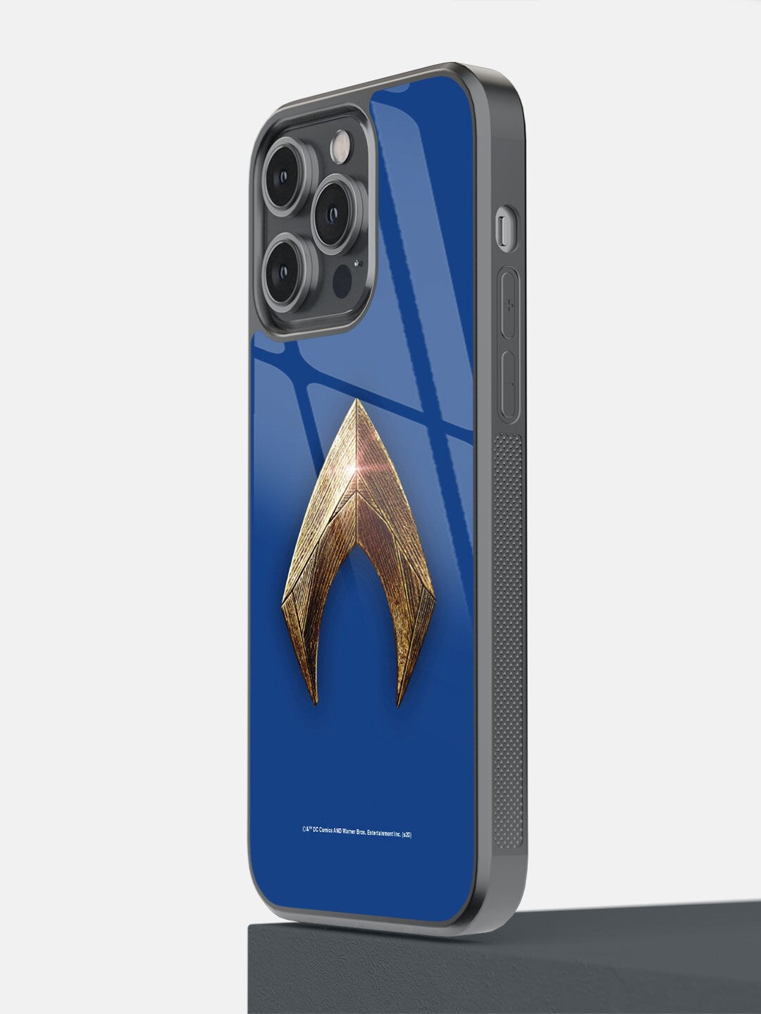 

macmerise Blue Aquaman Logo Printed iPhone 14 Pro Max Bumper Case