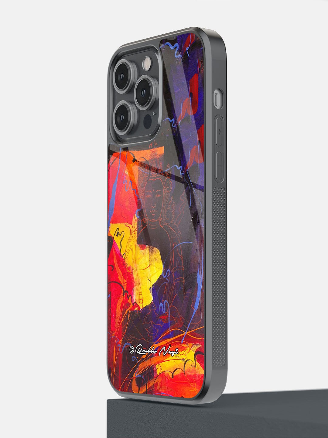 

macmerise Red & Yellow Printed Moksha iPhone 14 Pro Max Phone Back Case