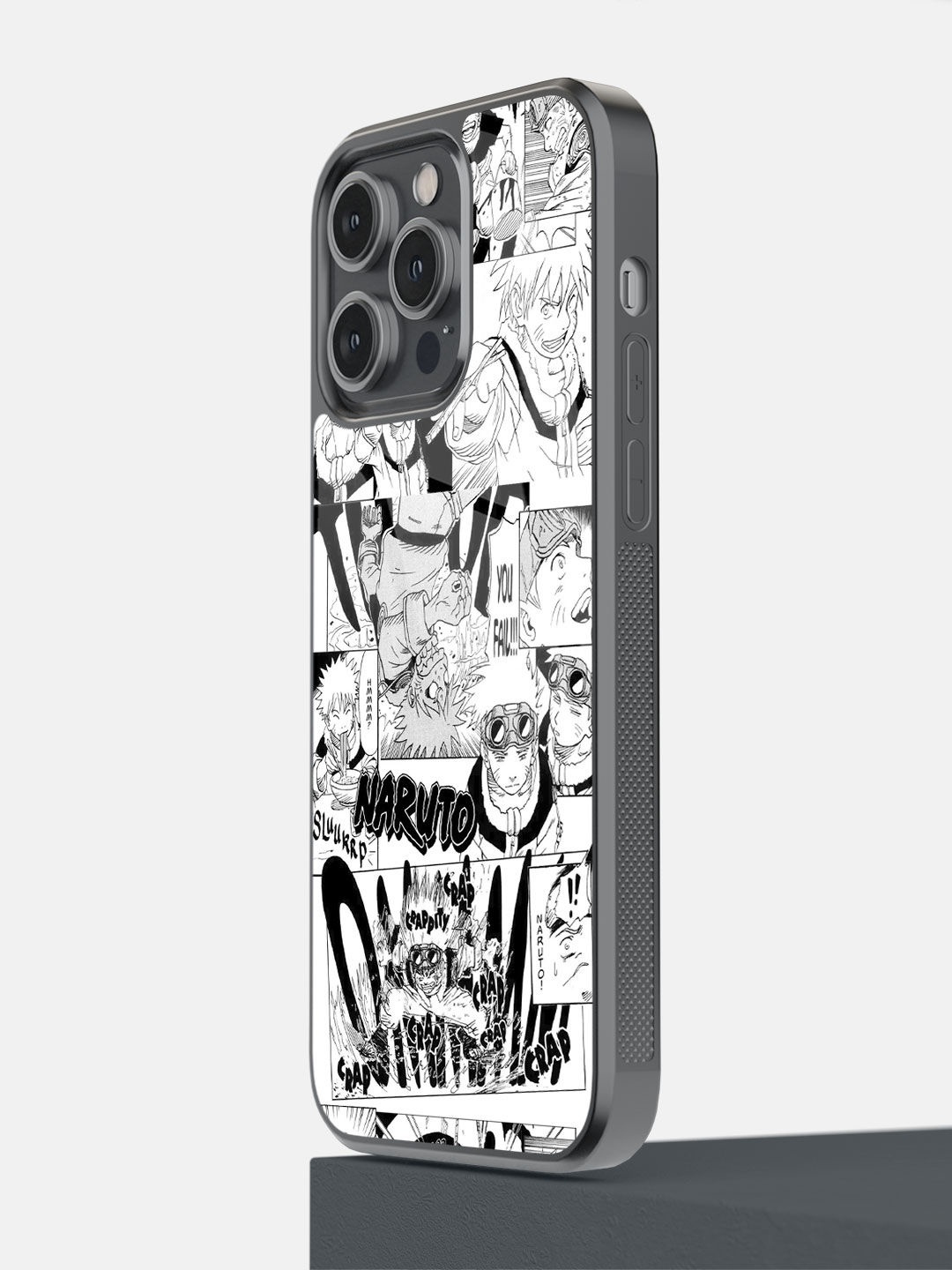 

macmerise White & Black Naruto Collage Printed iPhone 14 Pro Max Bumper Mobile Phone Case