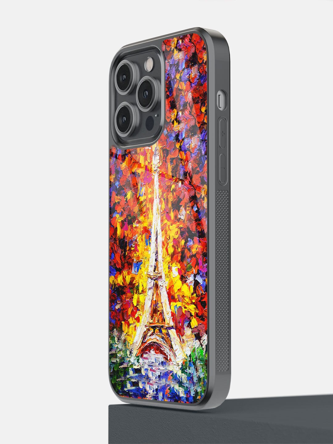 

macmerise Red 7 Yellow Artistic Eifel Printed iPhone 14 Pro Max Bumper Case