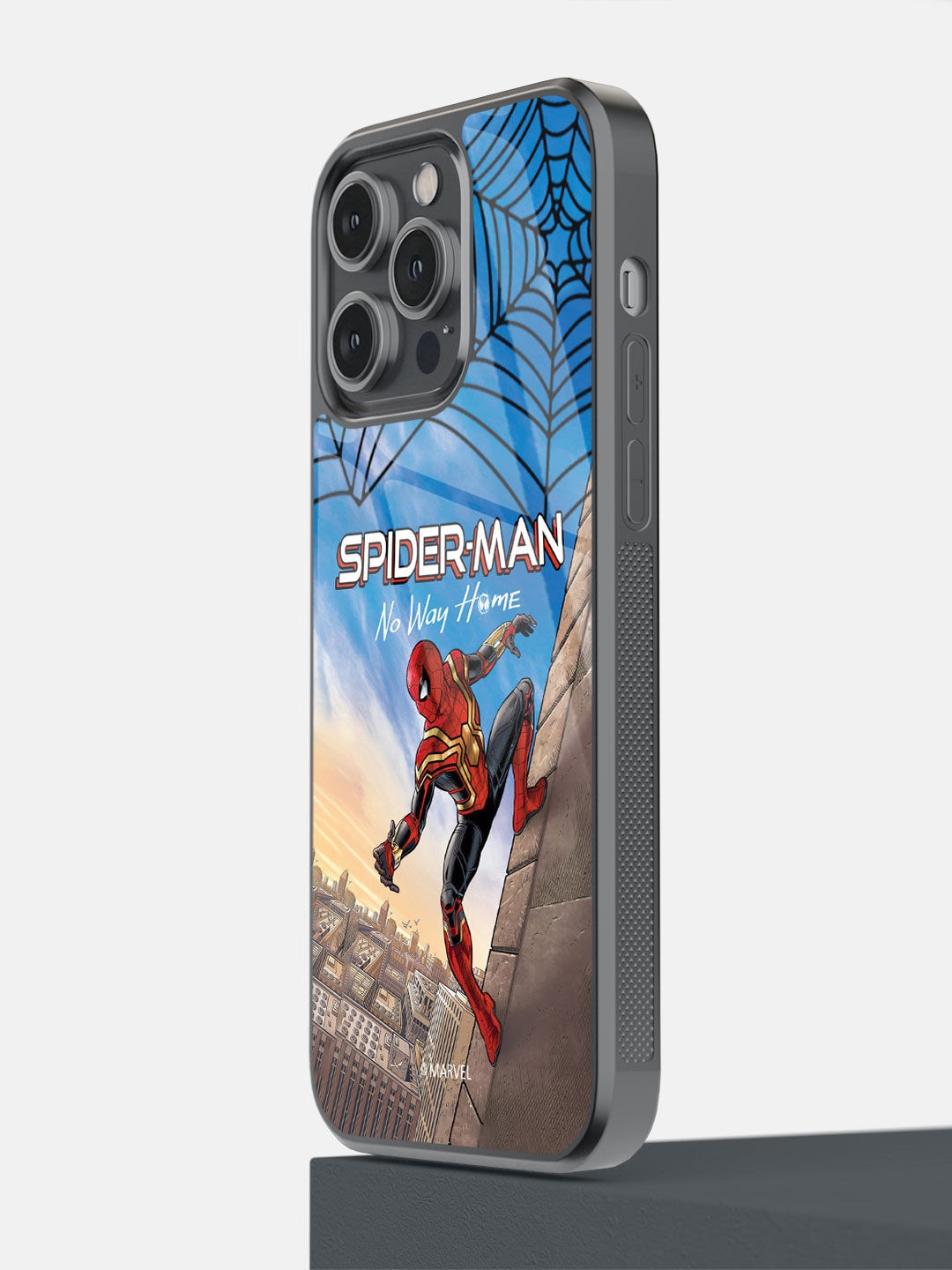 

macmerise Black No Way Home Spidey Printed iPhone 14 Pro Max Bumper Case