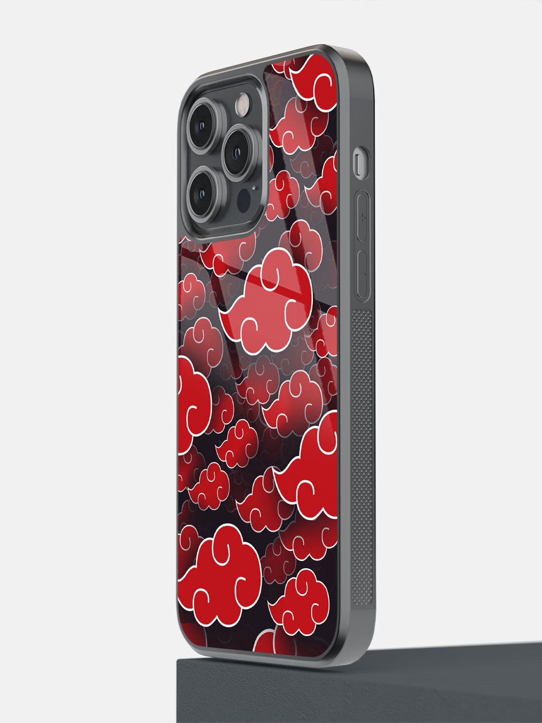 

macmerise Black & Red Printed Akatsuki Clouds iPhone 14 Pro Max Back Cover