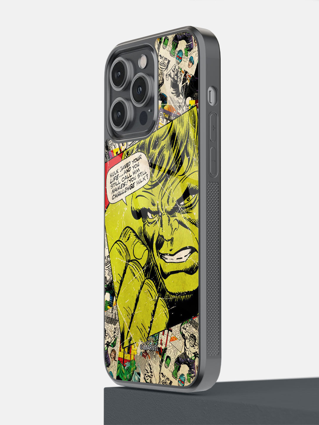 

macmerise Green Comic Hulk Printed iPhone 14 Pro Max Bumper Case