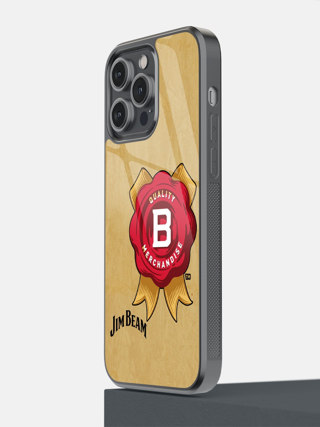 

macmerise Brown & Red Jim Beam Vintage iPhone 14 Pro Max Bumper Back Case