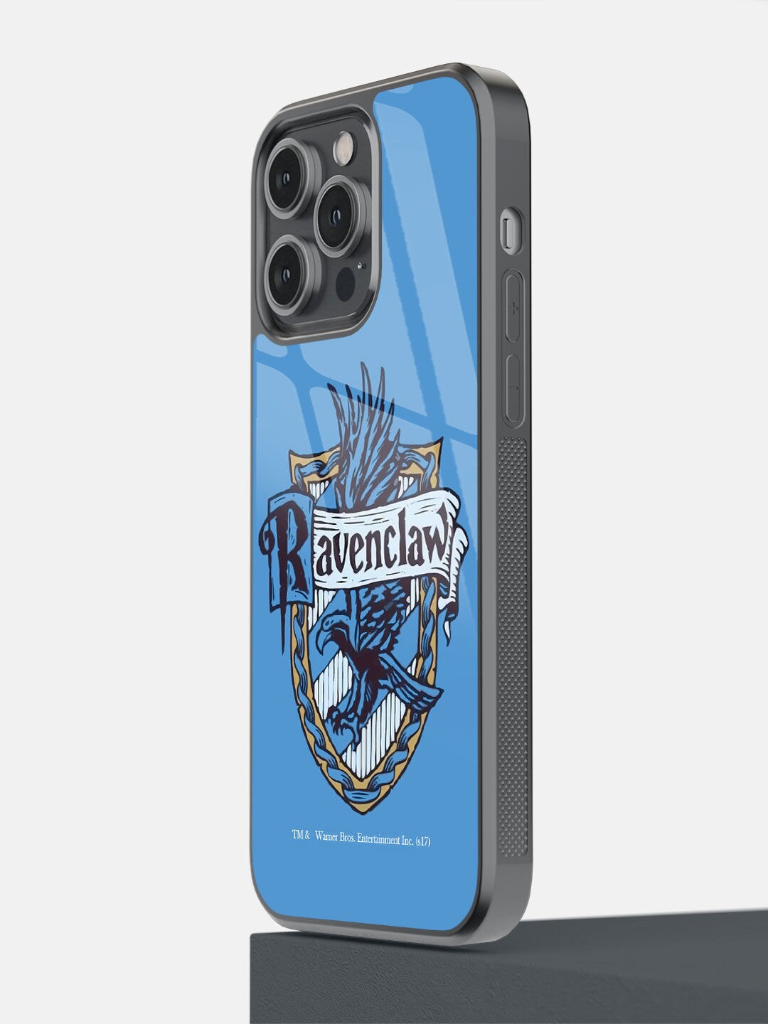 

Macmerise Black & Blue Crest Ravenclaw Design Printed iPhone 14 Pro Max Bumper Phone Back Case