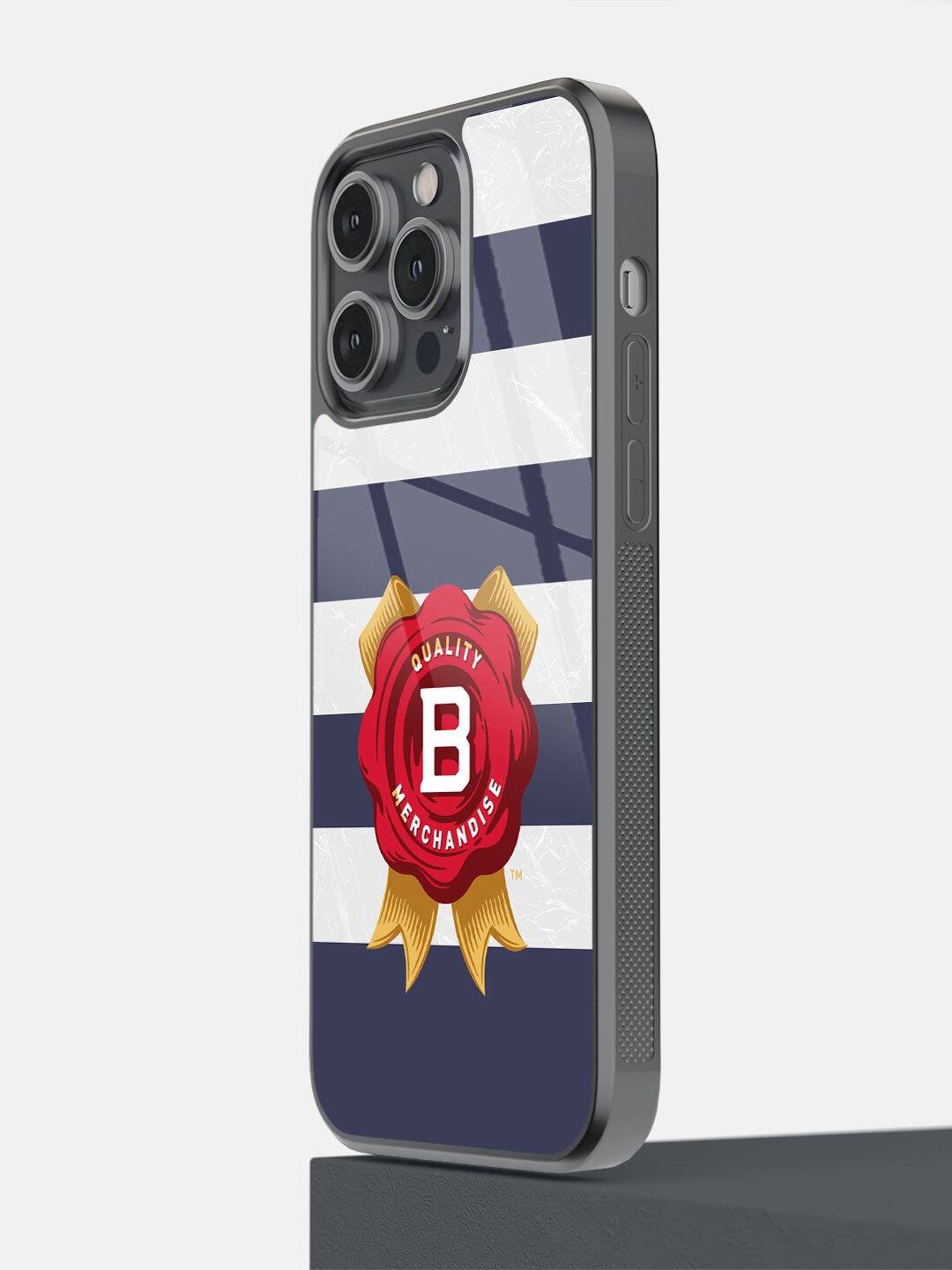 

macmerise Black & Red Jim Beam Cabana Stripes Printed iPhone 14 Pro Max Bumper Case