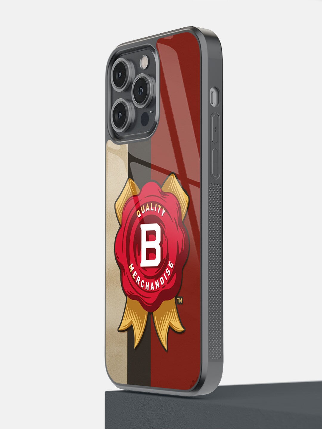

macmerise Brown Jim Beam Grunge Printed iPhone 14 Pro Max Bumper Case