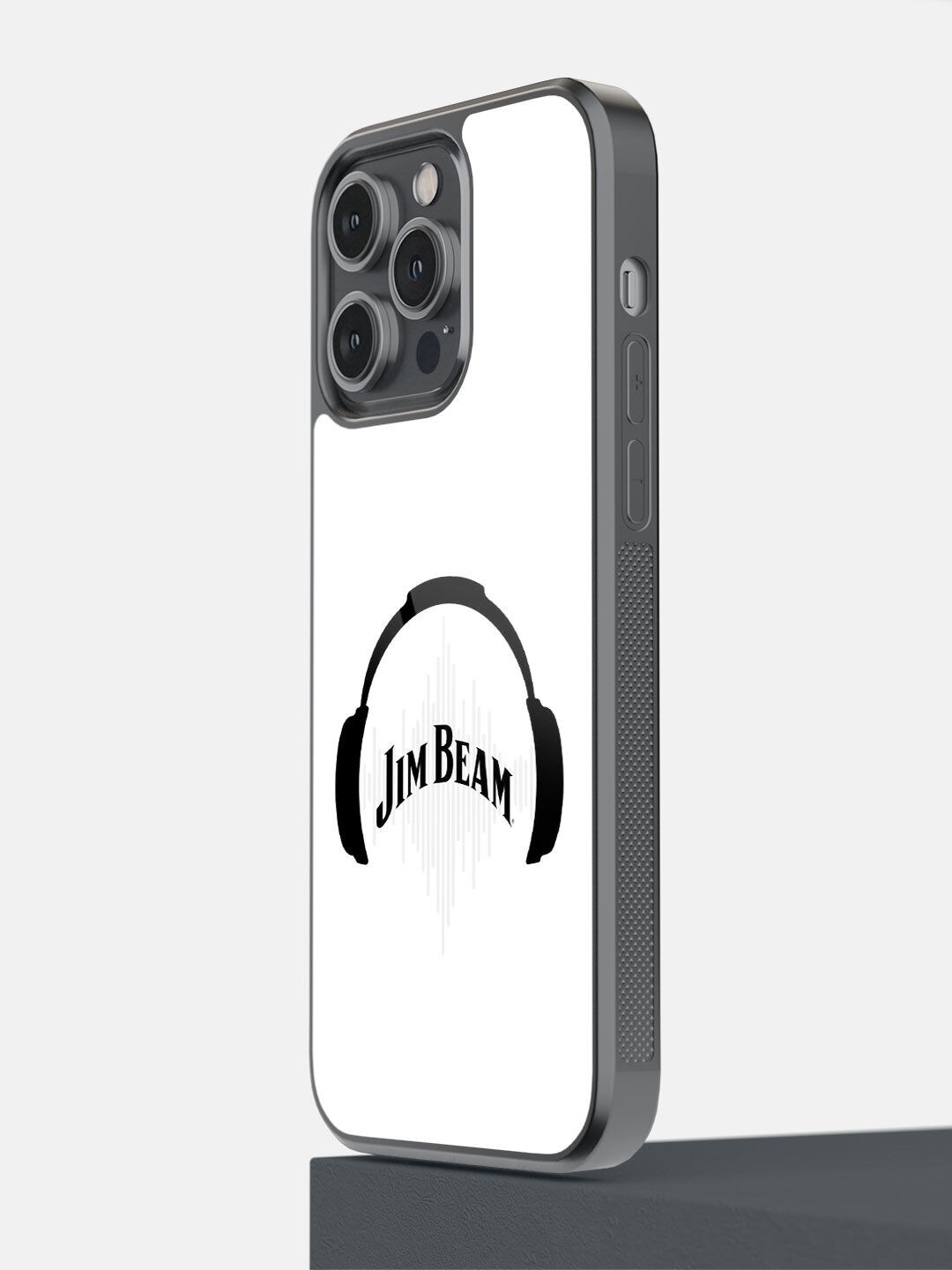 

Macmerise Black & White Jim Beam Solid Sound Design Printed iPhone 14 Pro Max Bumper Phone Back Case