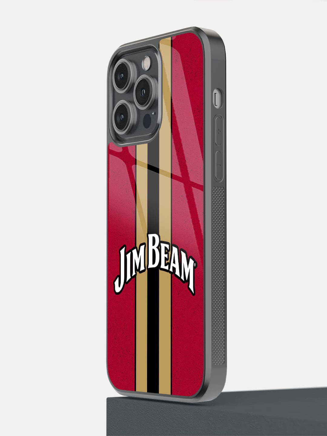 

macmerise Black & Red Jim Beam Raspberry Printed iPhone 14 Pro Max Bumper Case