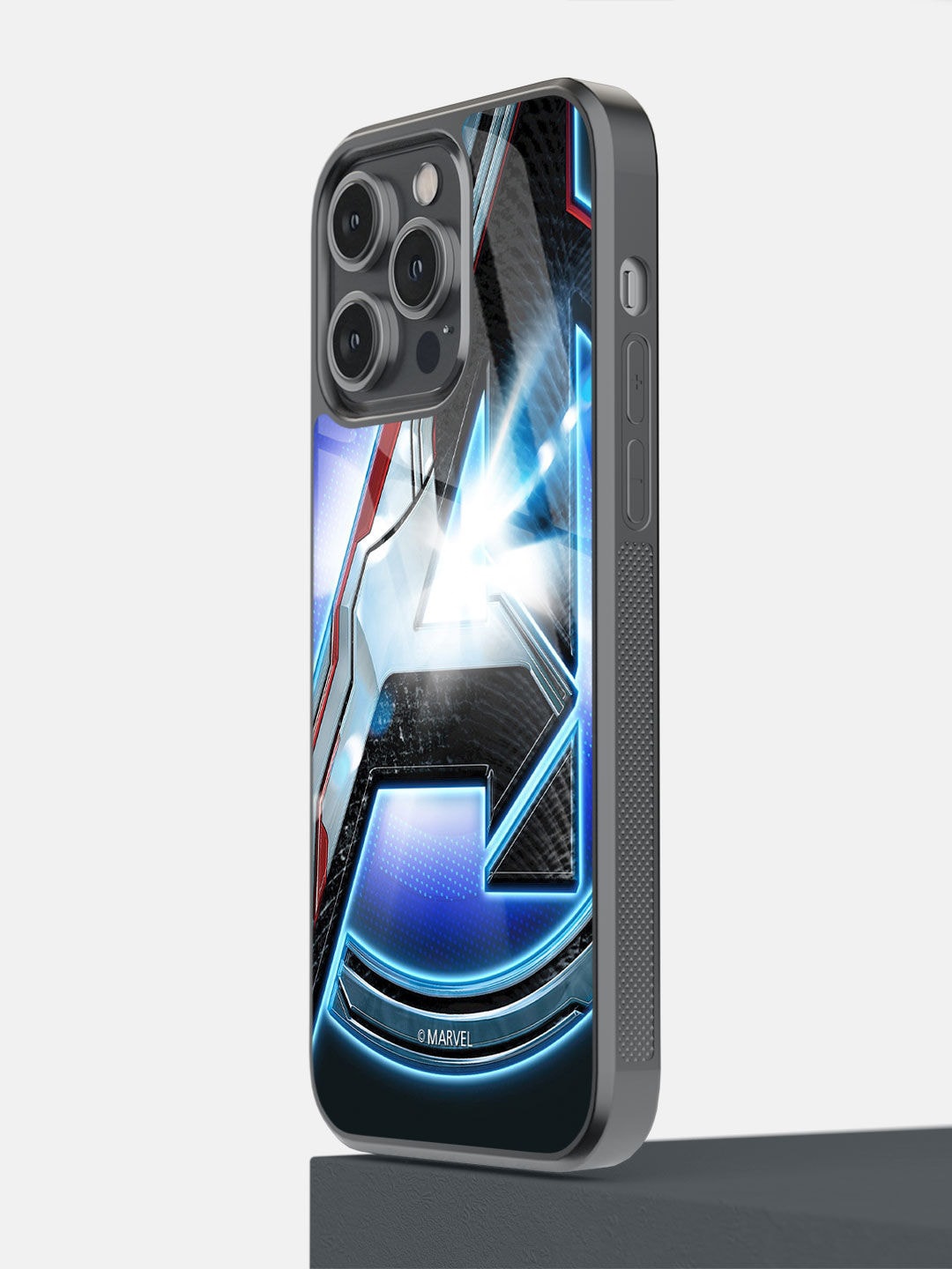 

macmerise Black & Grey Printed Endgame Logo iPhone 14 Pro Max Back Cover, Multi