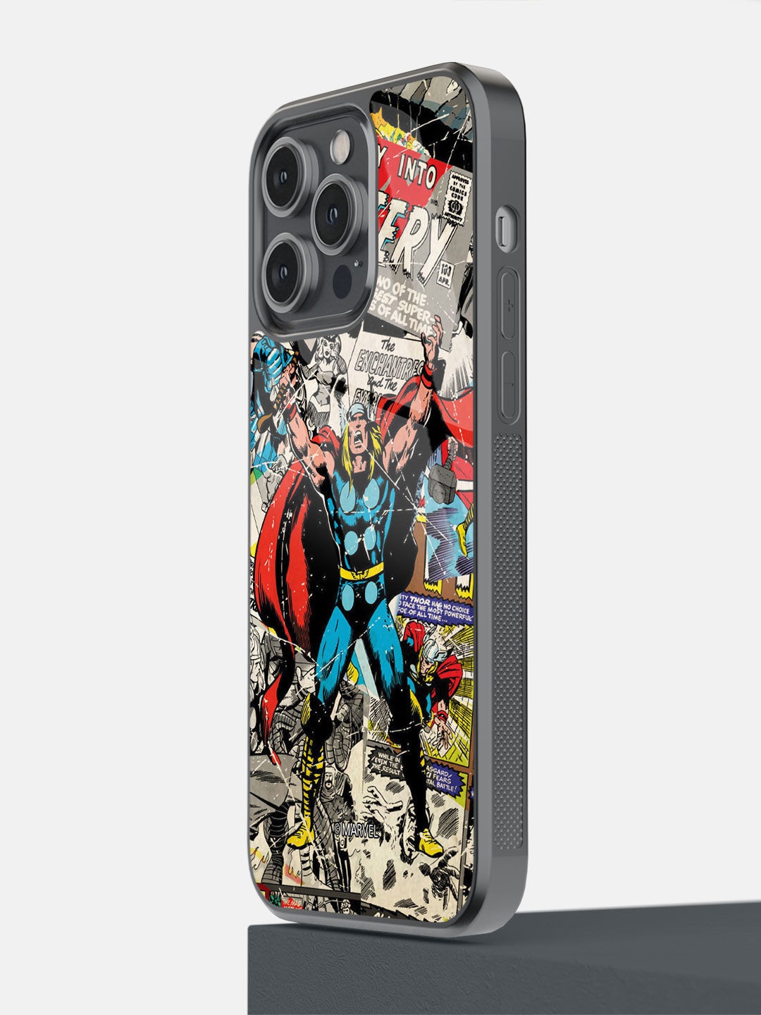 

macmerise Red & Blue Comic Thor Printed iPhone 14 Pro Max Bumper Case