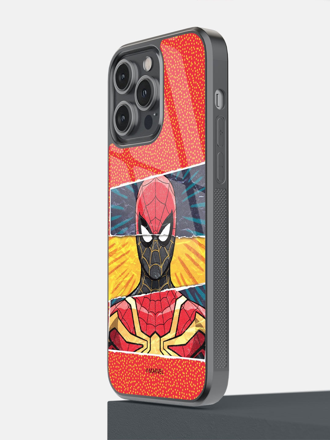 

macmerise Red & Yellow Spiderman Engage iPhone 14 Pro Max Bumper Back Case