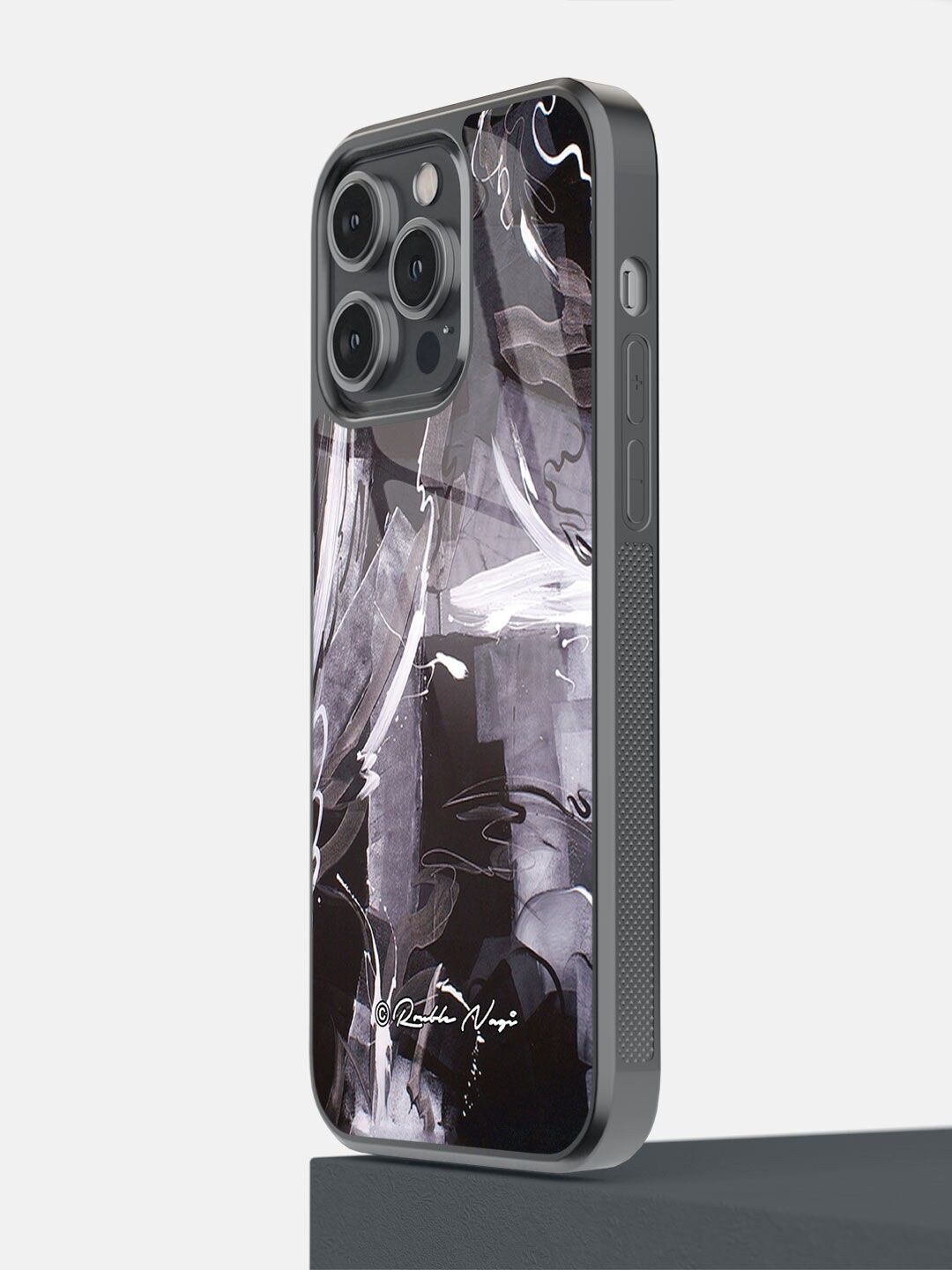 

macmerise Grey Flashback Printed iPhone 14 Pro Max Bumper Case