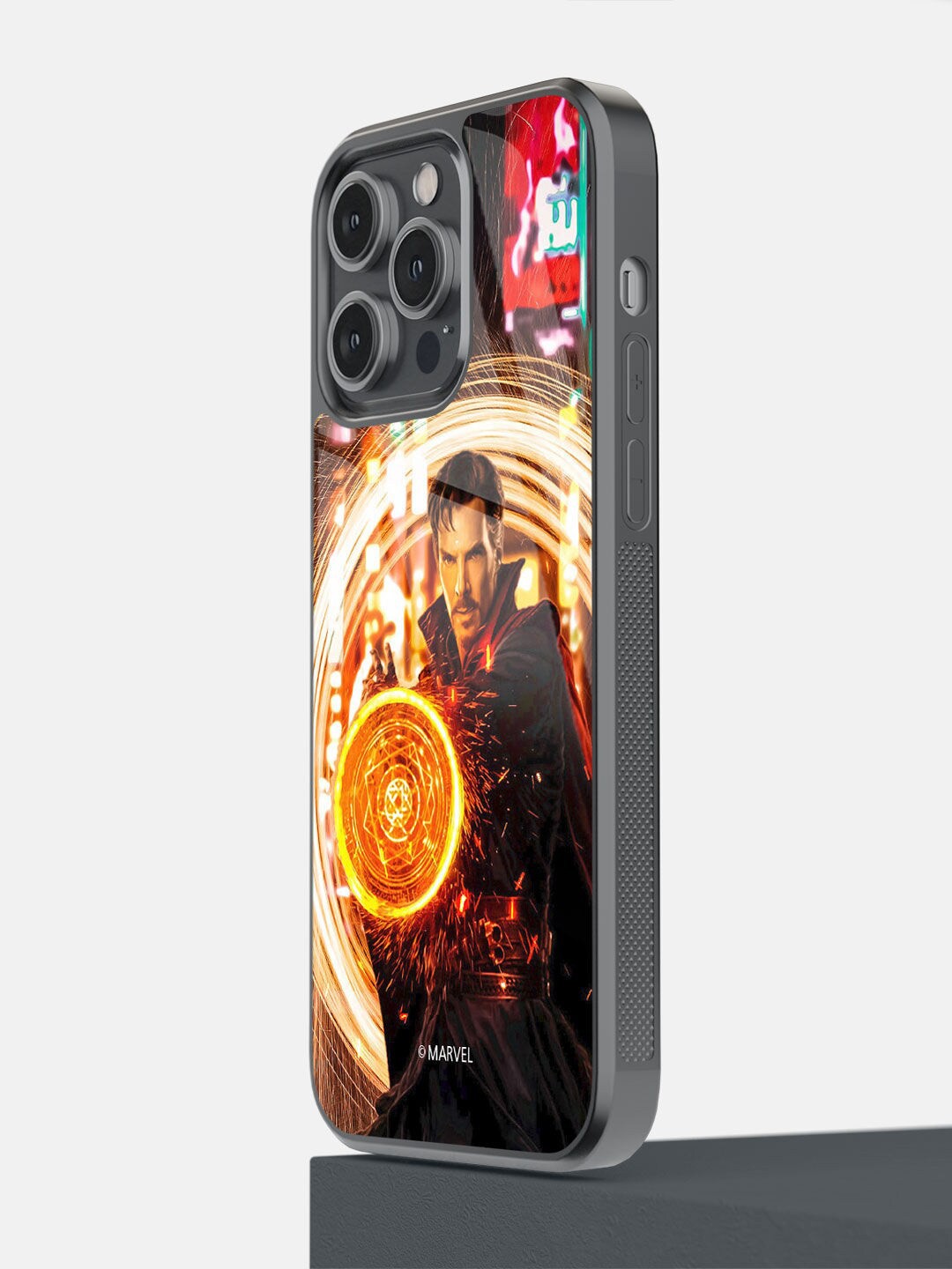 macmerise Orange Dr Strange Opening Portal Printed iPhone 14 Pro Max Bumper Case