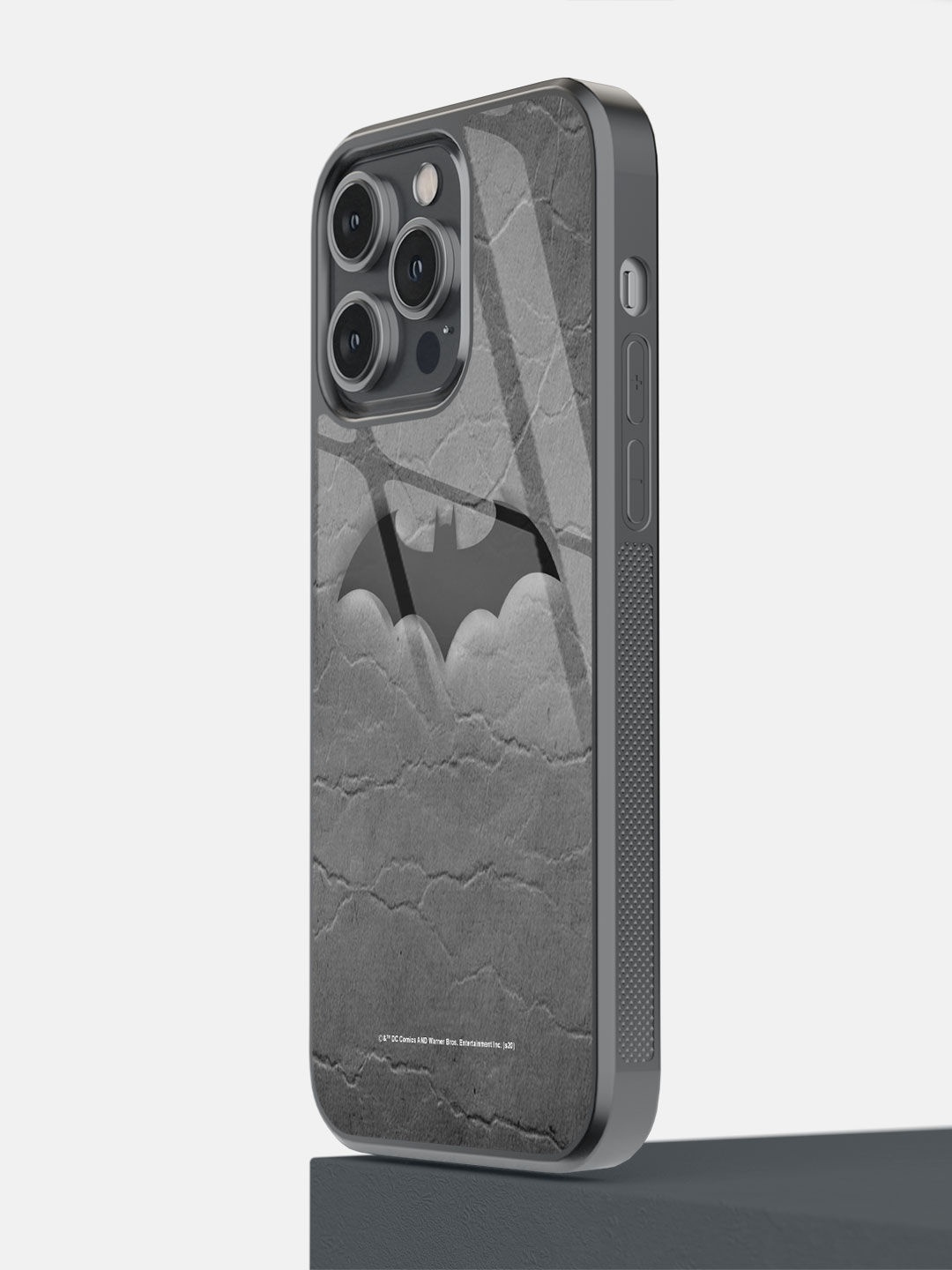 

macmerise Black Fade Out Batman Printed iPhone 14 Pro Max Bumper Case
