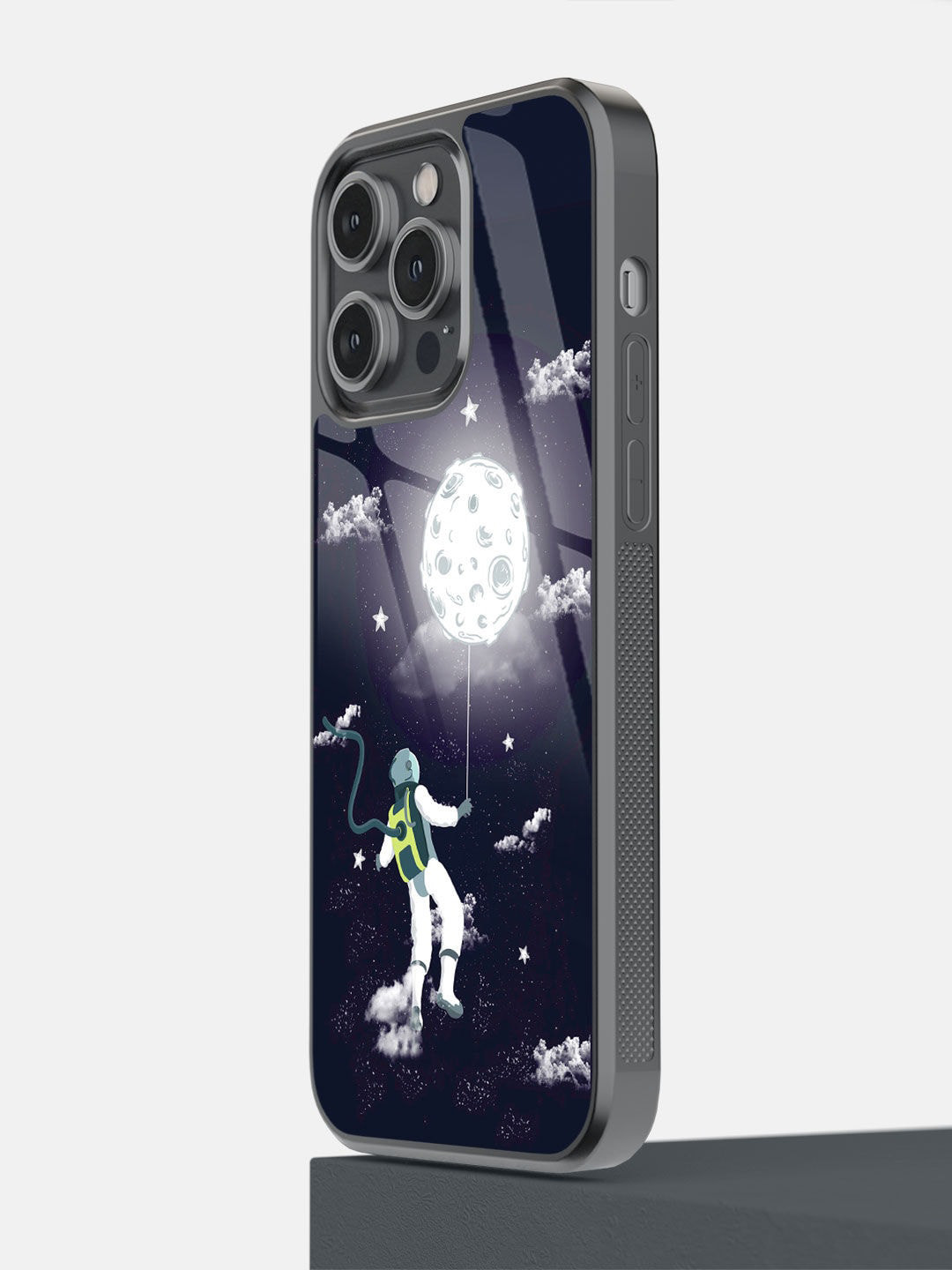 

macmerise Black & White Spaceman Printed iPhone 14 Pro Max Bumper Case