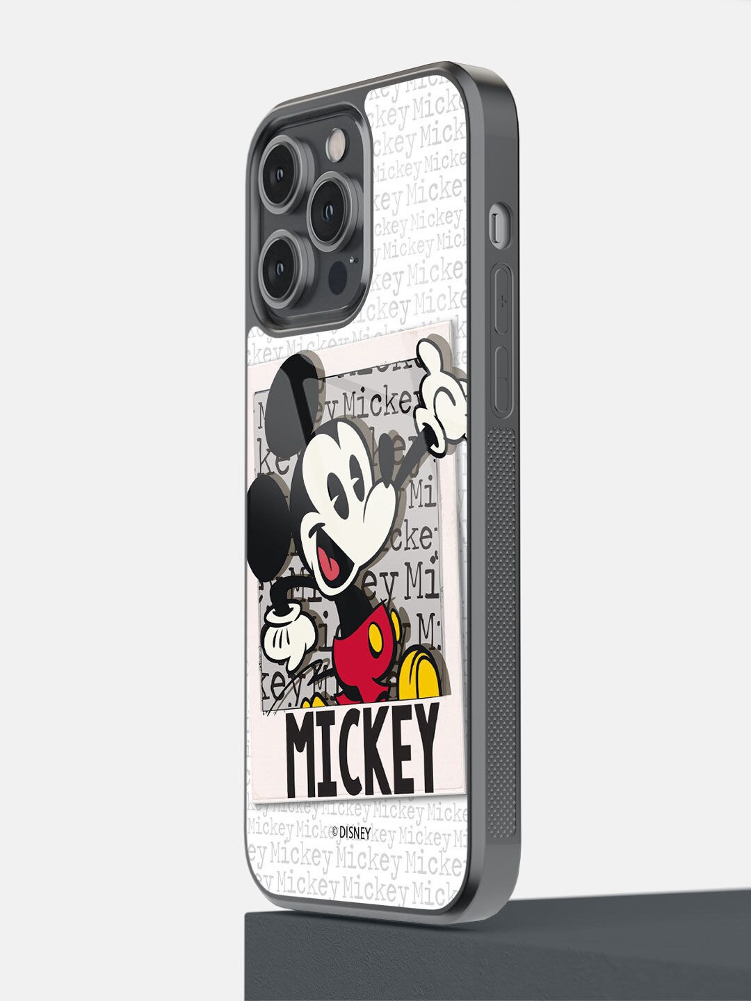 

macmerise Red & Black Hello Mr Mickey Printed iPhone 14 Pro Max Mobile Phone Case, White