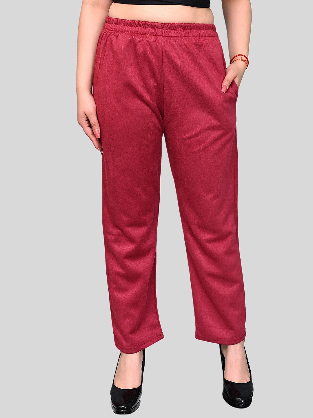 

FNOCKS Women Maroon Palazzos