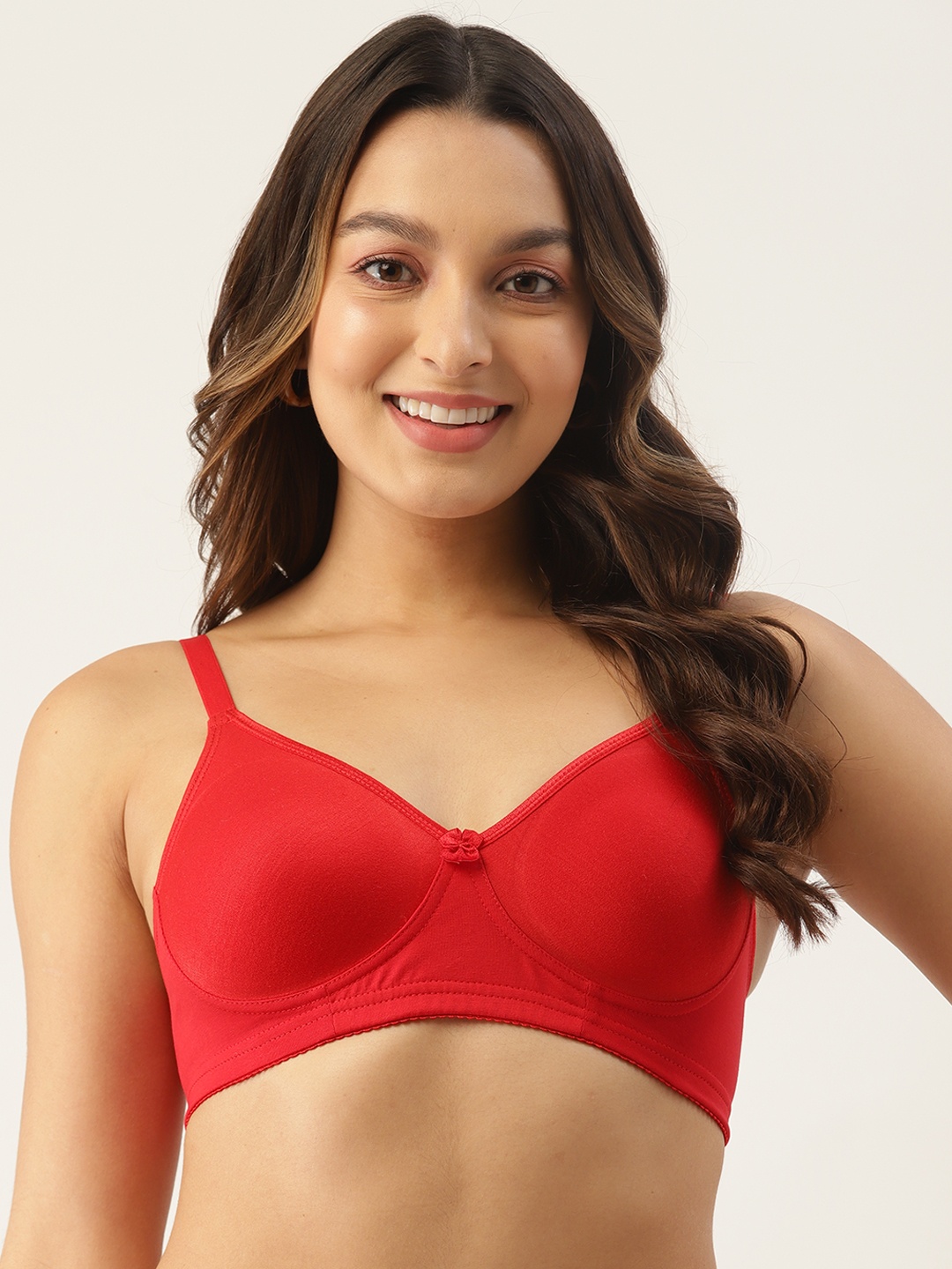 

DressBerry Non Padded Non Wired Bra, Red