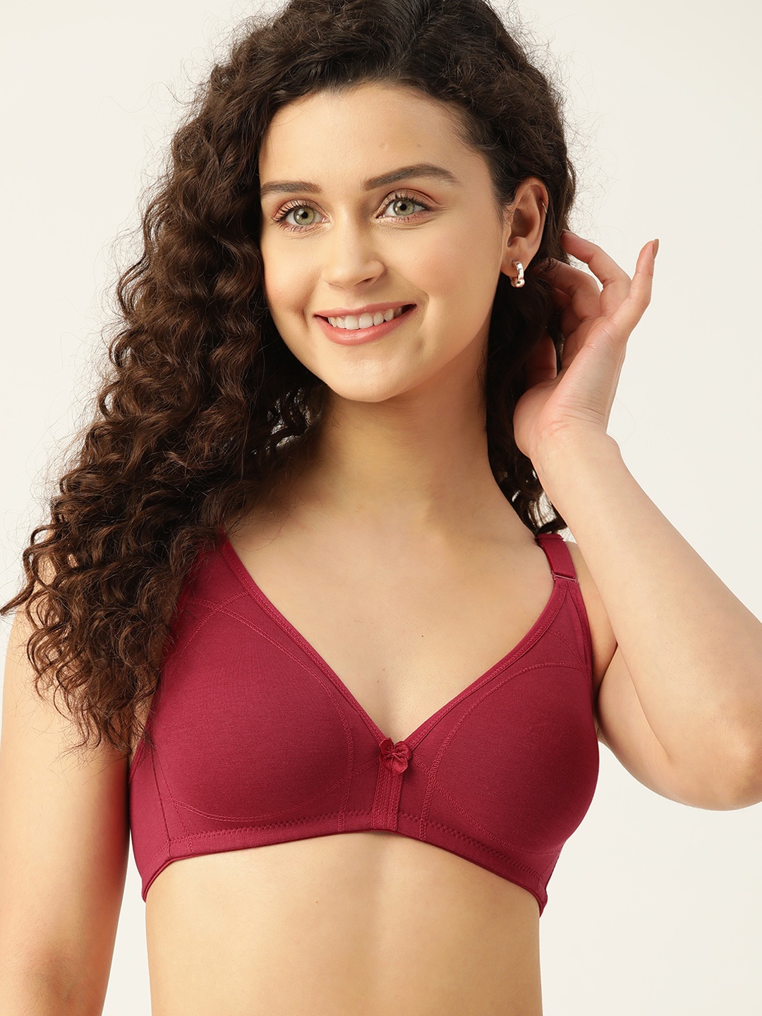 

DressBerry Knitted T-Shirt Bra, Red