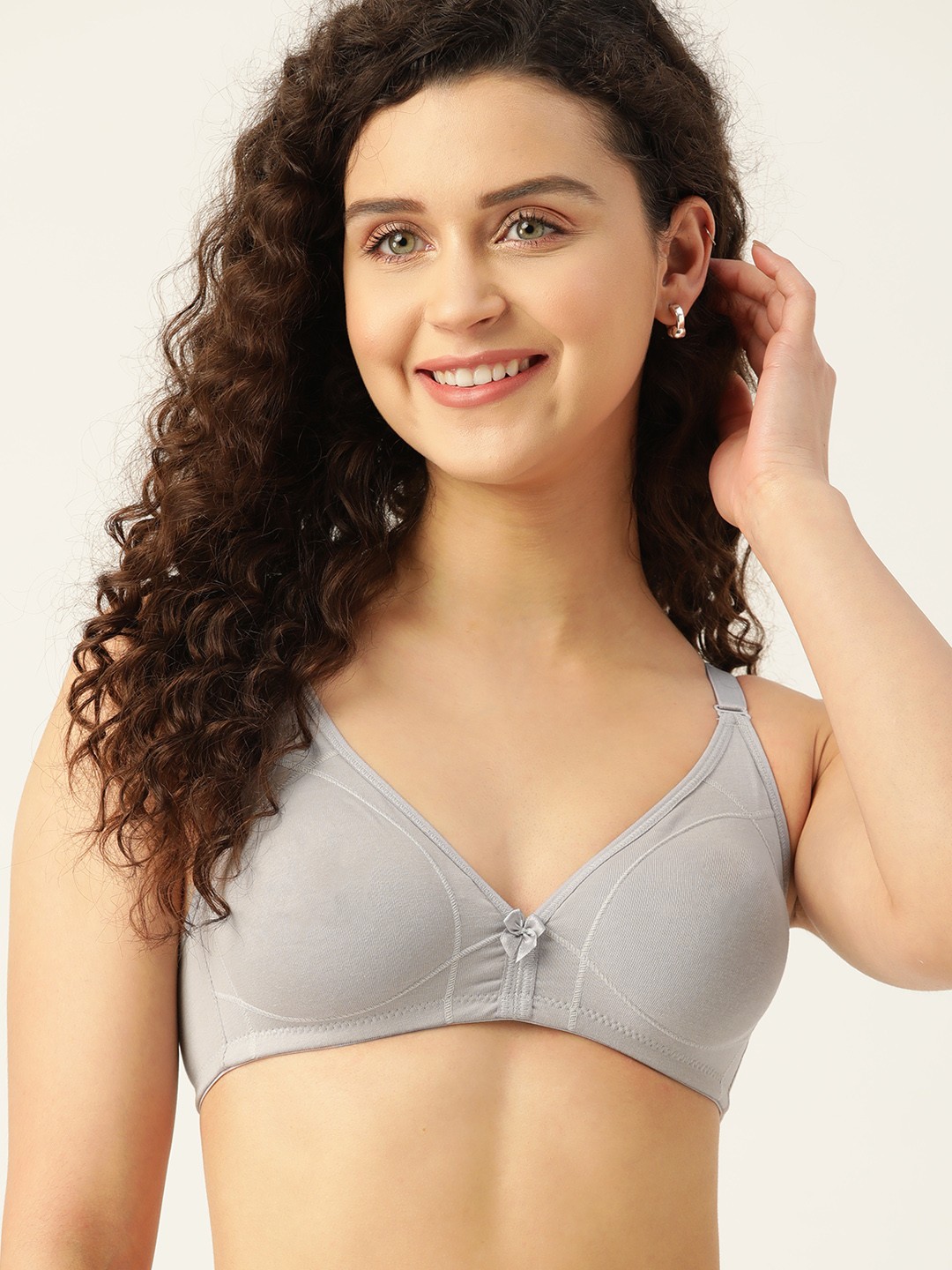 

DressBerry Knitted T-Shirt Bra, Grey