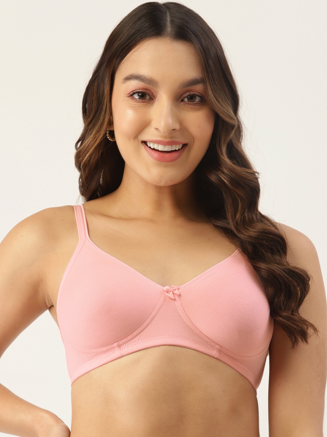 

DressBerry Non-Padded Non-Wired Everyday Bra, Pink