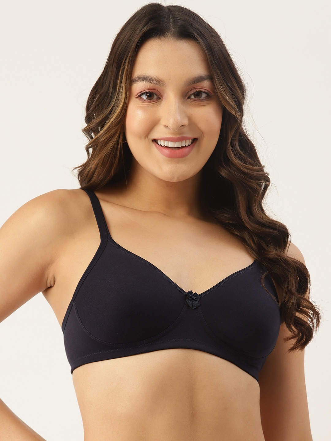 

DressBerry Non-Padded Non-Wired Everyday Bra, Navy blue