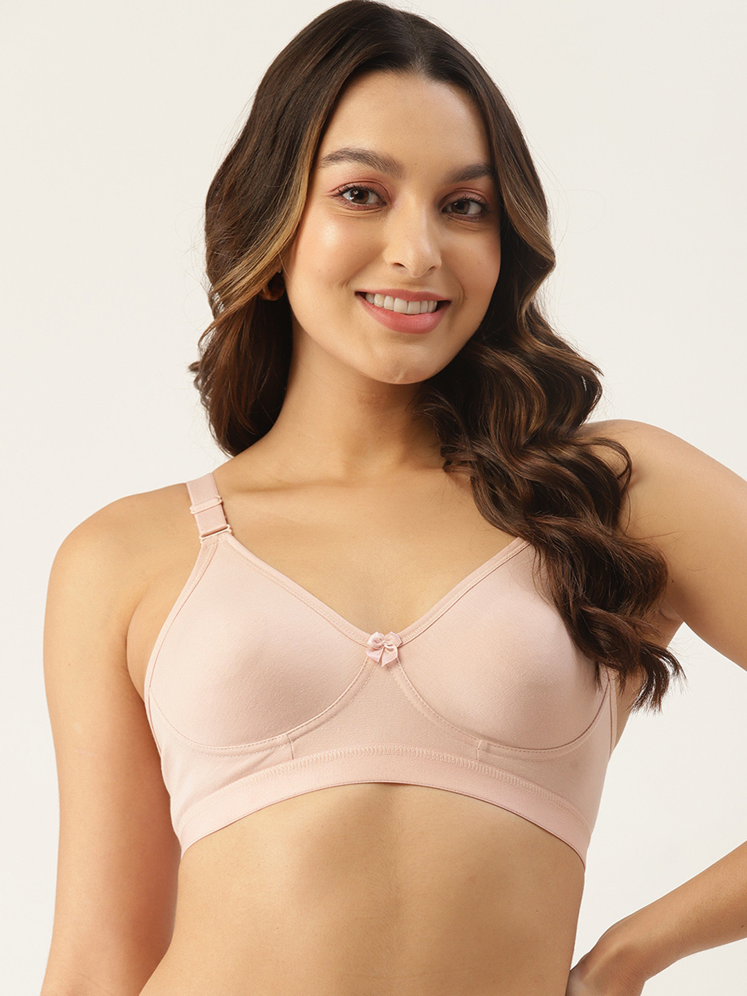 

DressBerry Non-Padded Non Wired Bra, Pink
