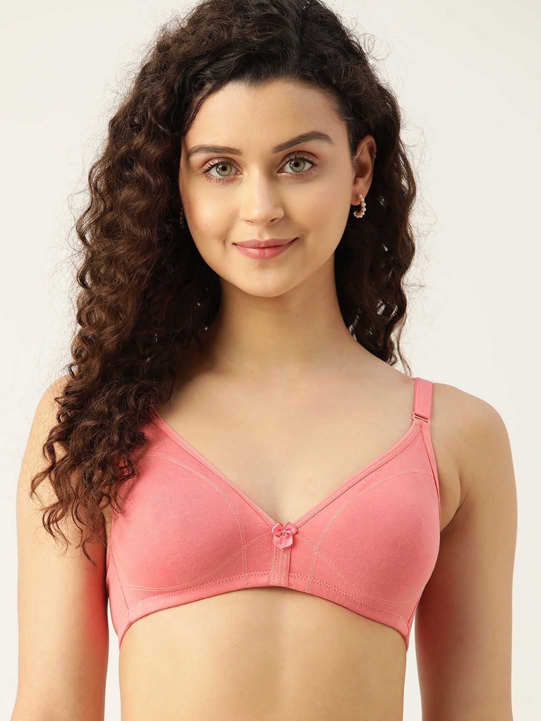 

DressBerry Knitted T-Shirt Bra, Peach