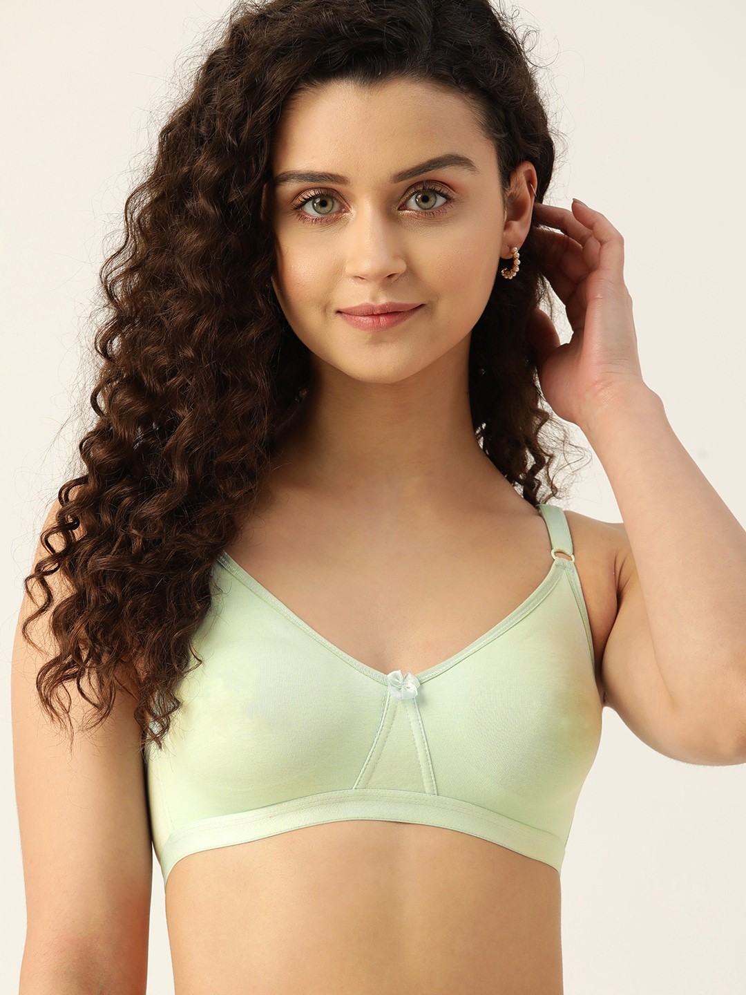 

DressBerry Knitted T-Shirt Bra, Lime green