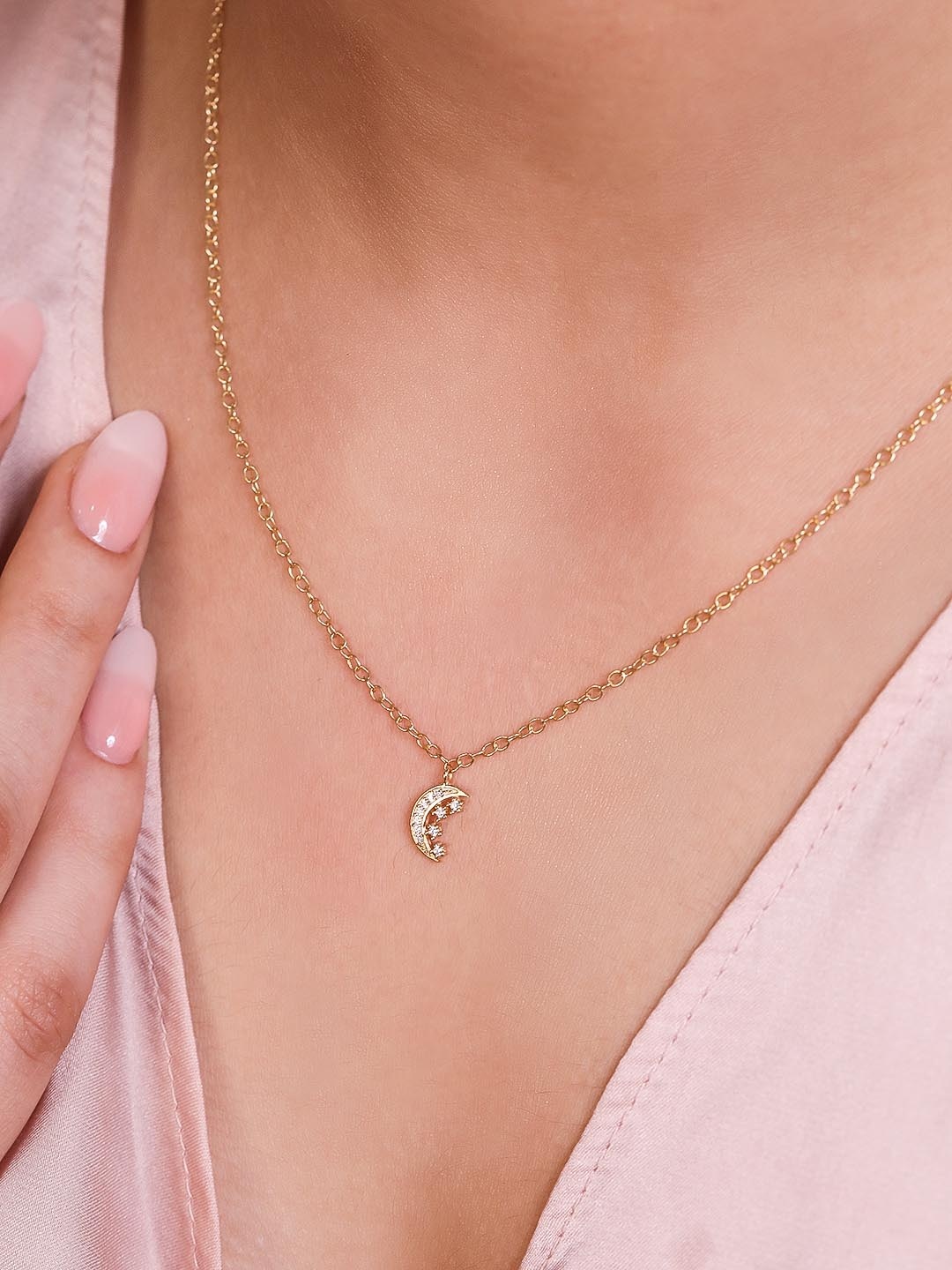

Zavya Gold-Toned Silver Gold-Plated Chain
