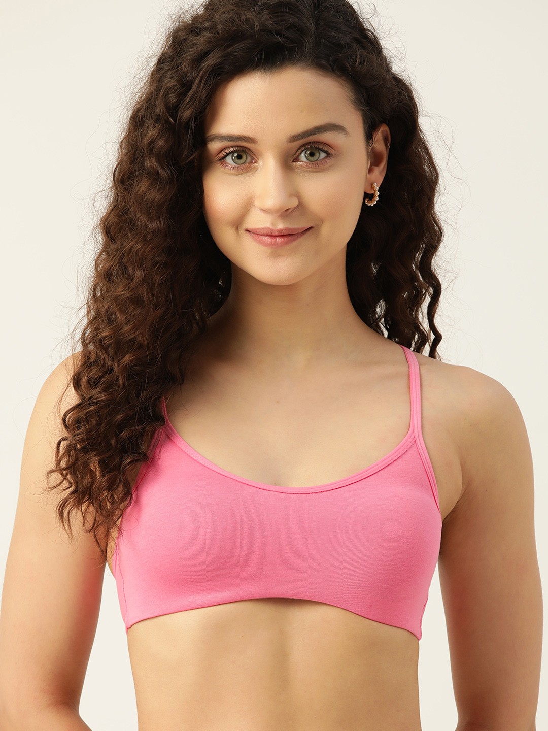 

DressBerry Knitted T-shirt Bra, Pink